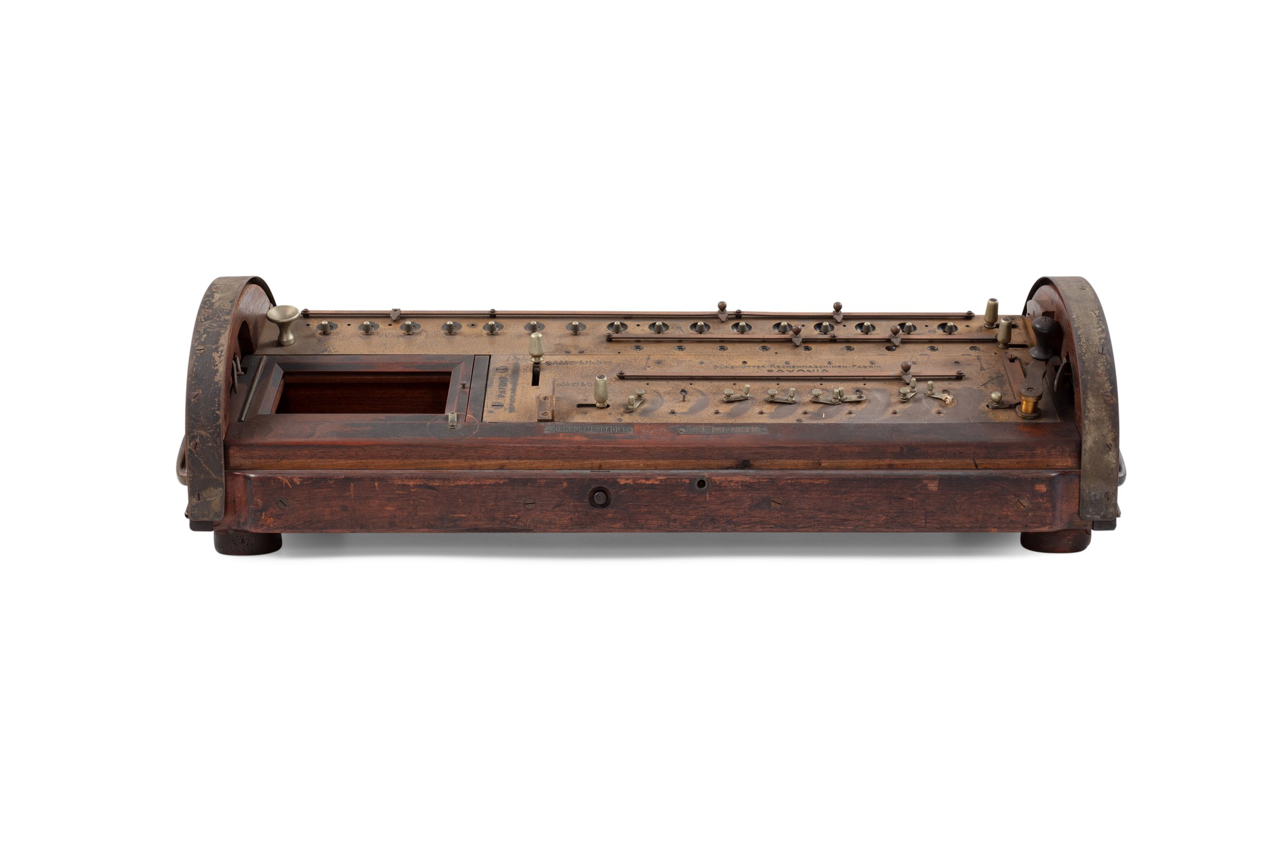 Mechanical calculator made by Schumann & Co