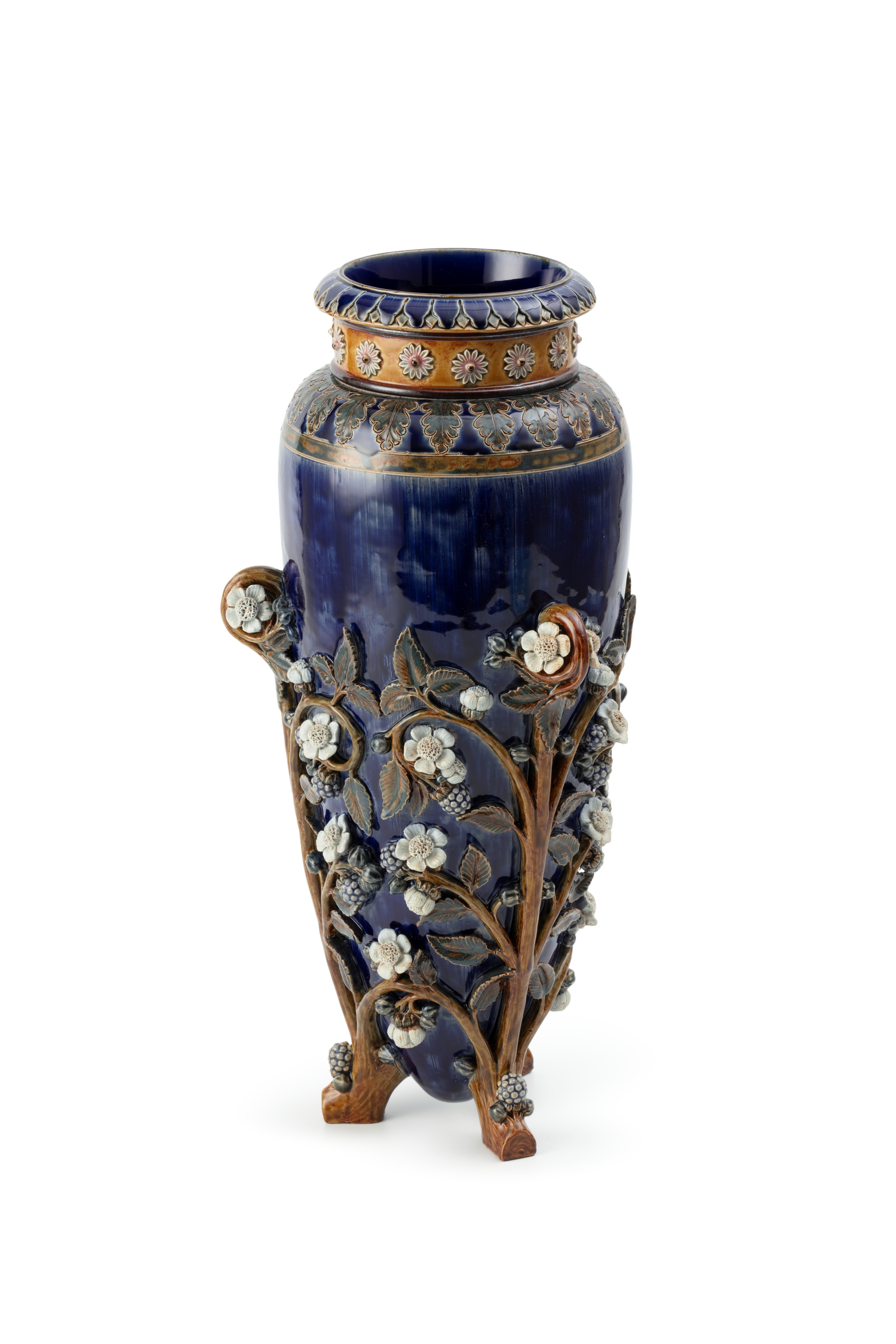 'Blackberries' vase by Doulton and Co