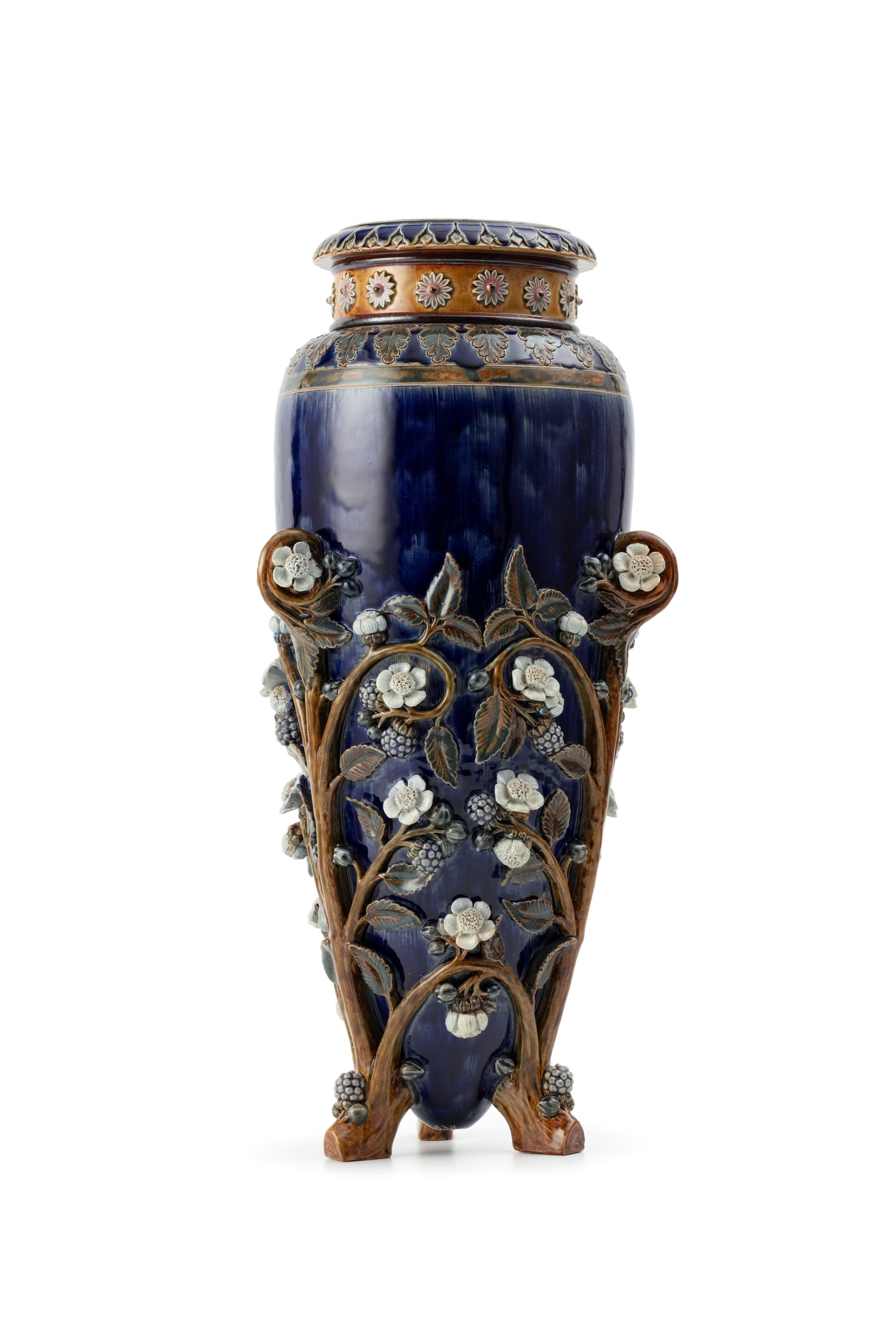 'Blackberries' vase by Doulton and Co