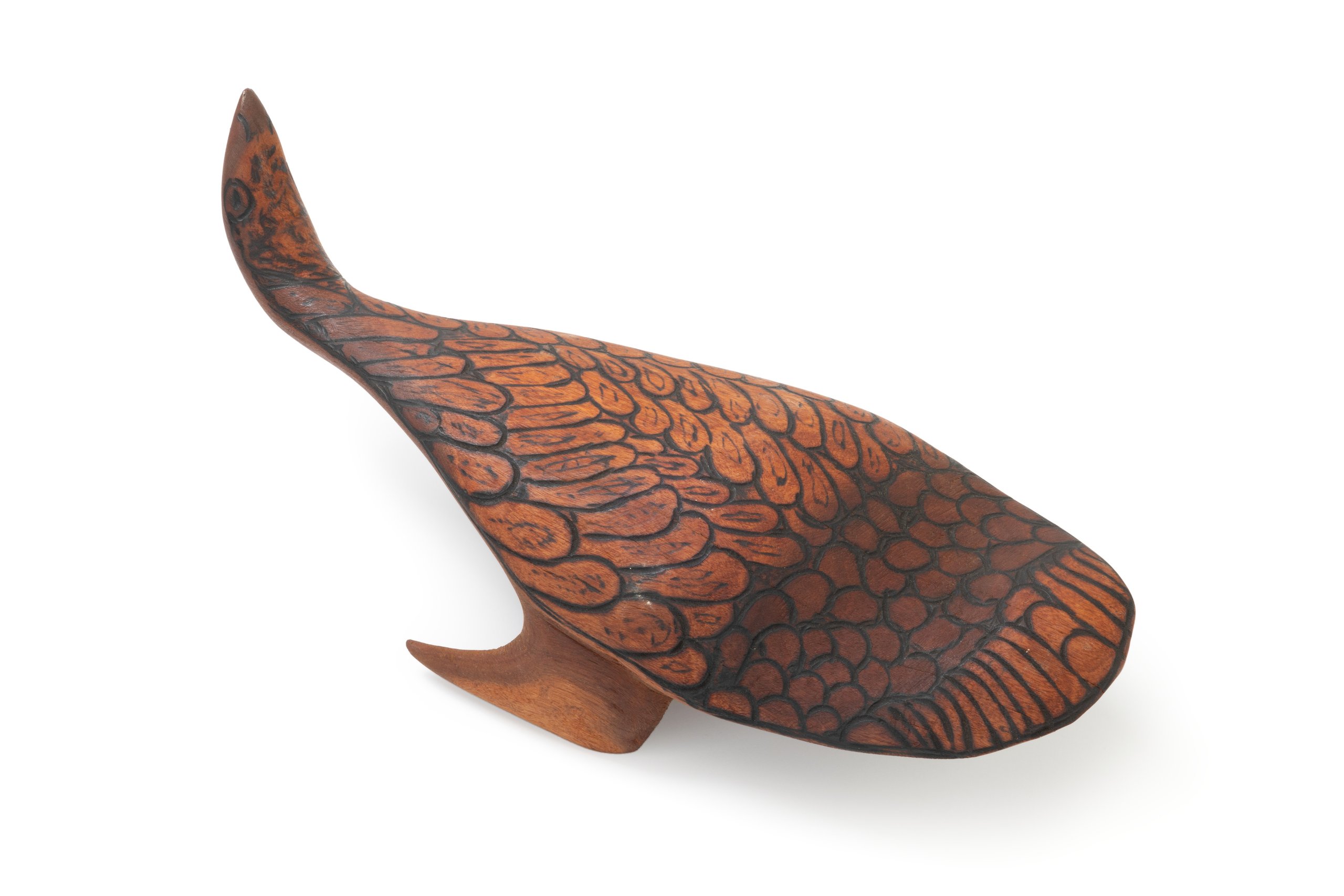 Carved river red gum 'Walawuru Wedge-tailed Eagle' Tjulpu by Pulya Taylor