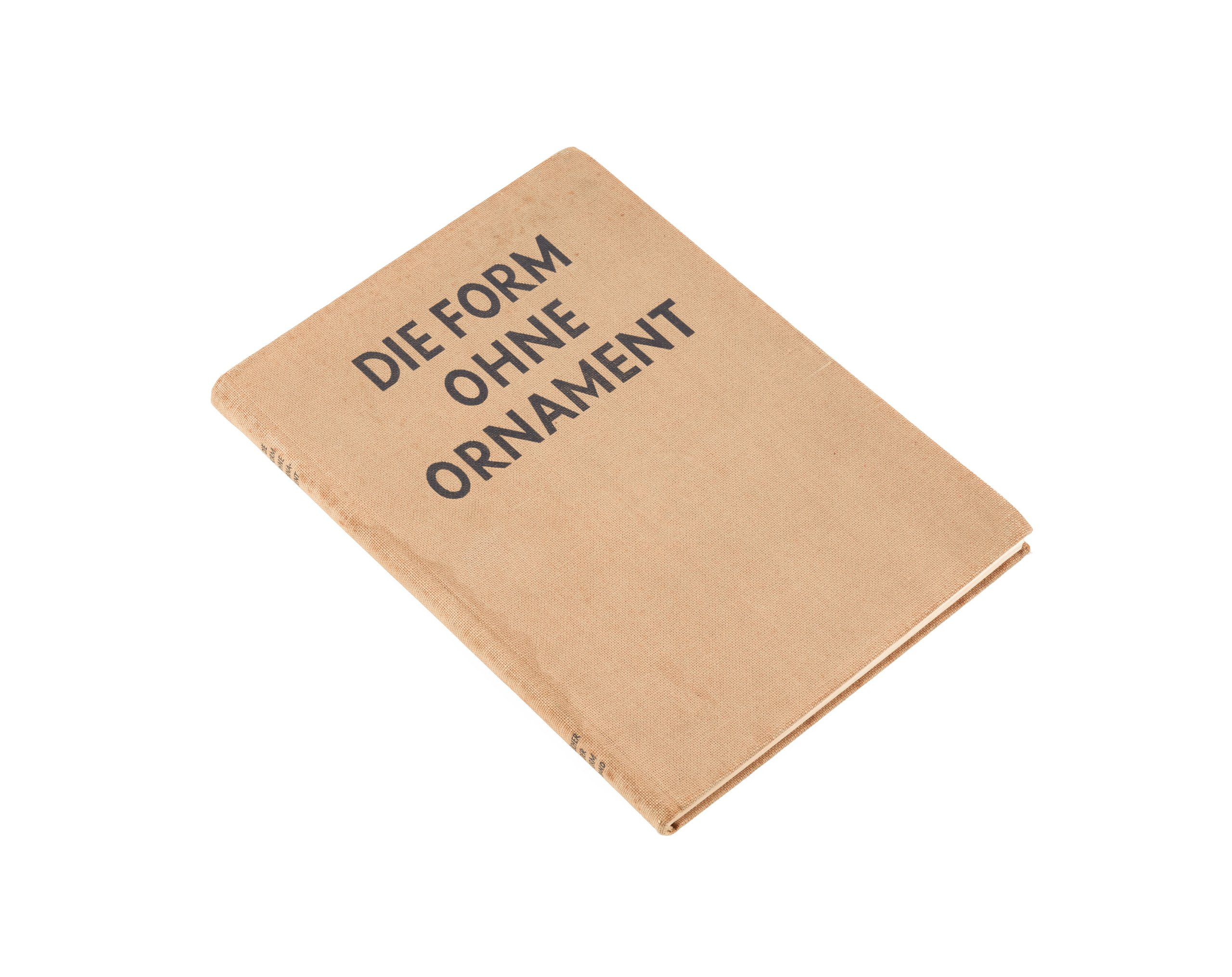 Book 'Die Form Ohne Ornament' (Form without Ornament)