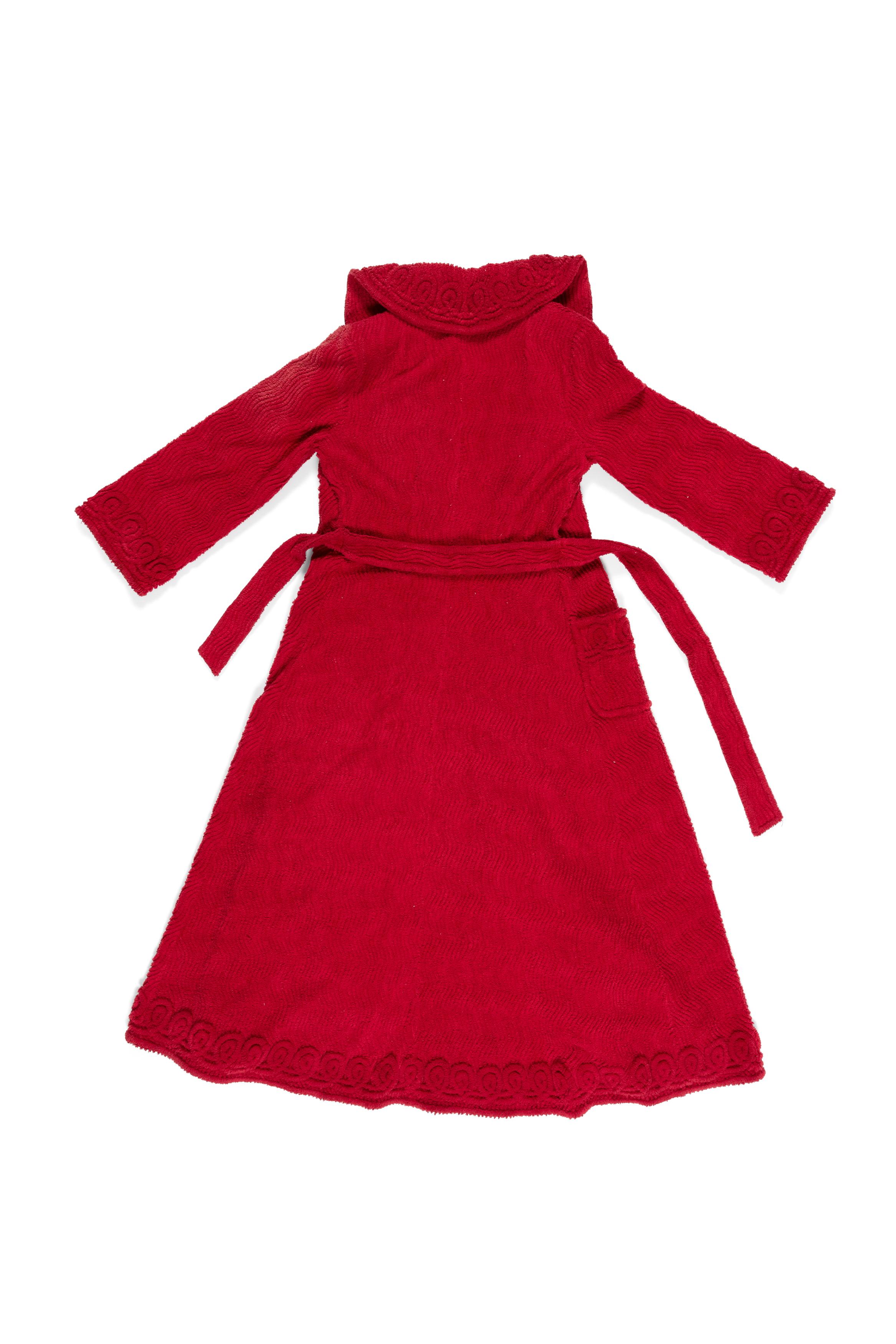 white christmas dresses Pure 100% Cotton Elegant Chenille Robe Dressing Gown main image 0