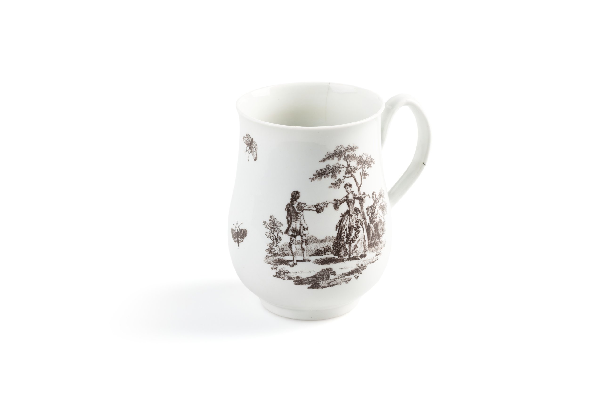 Porcelain mug by Worcester