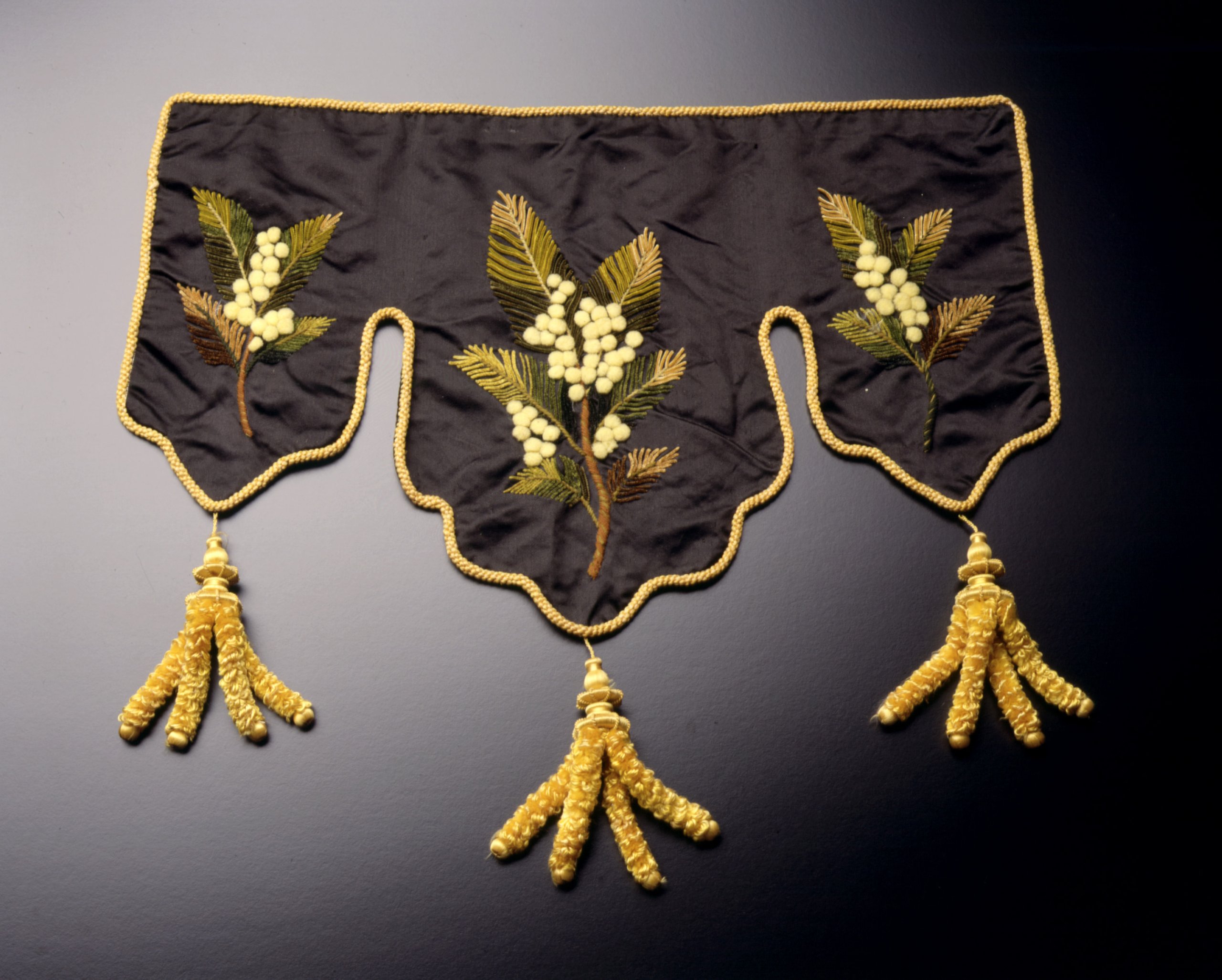 Valance made by Isabella Murray (daughter-in-law of Sir Henry Parkes)