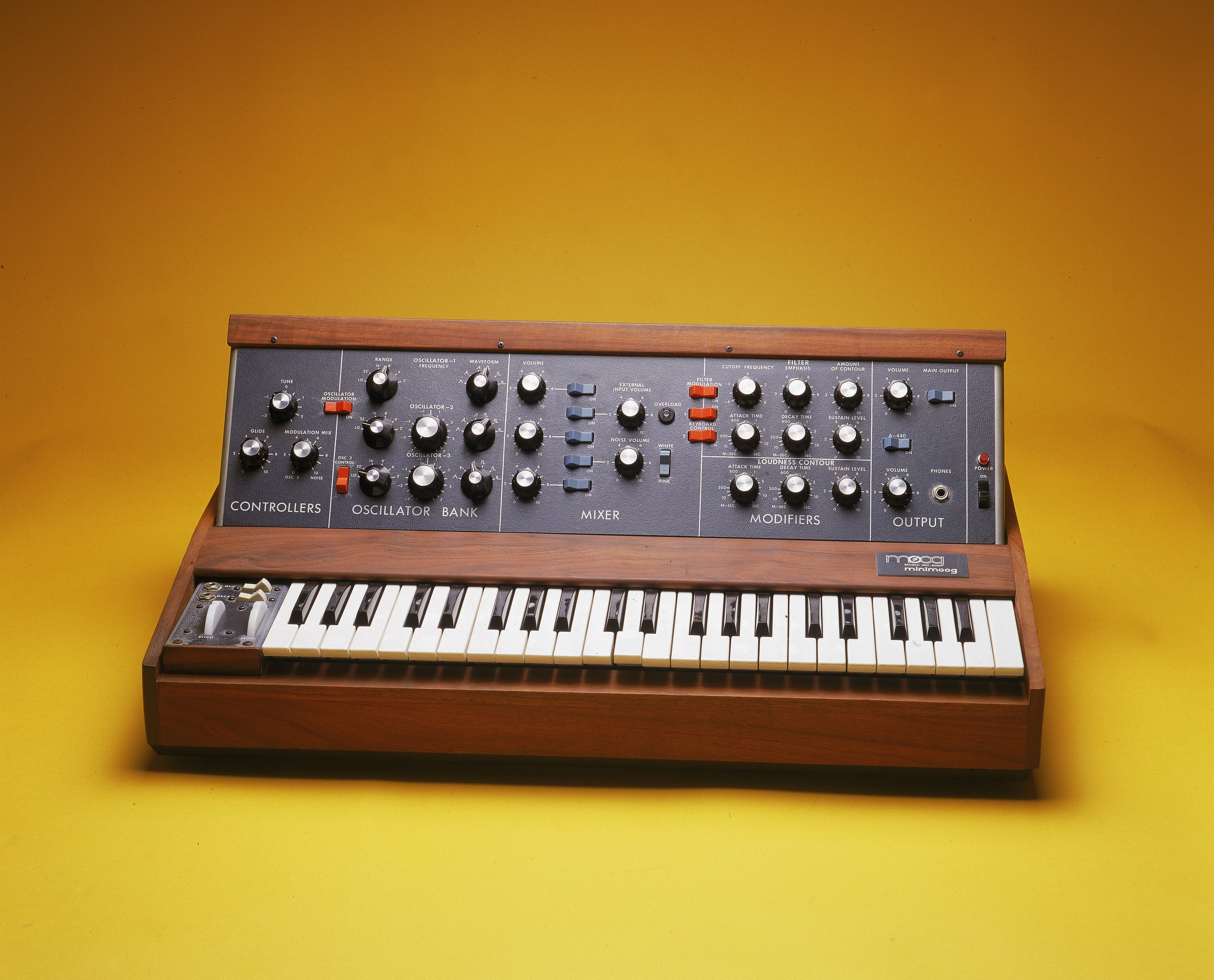 Minimoog synthesizer made by Moog Music Inc