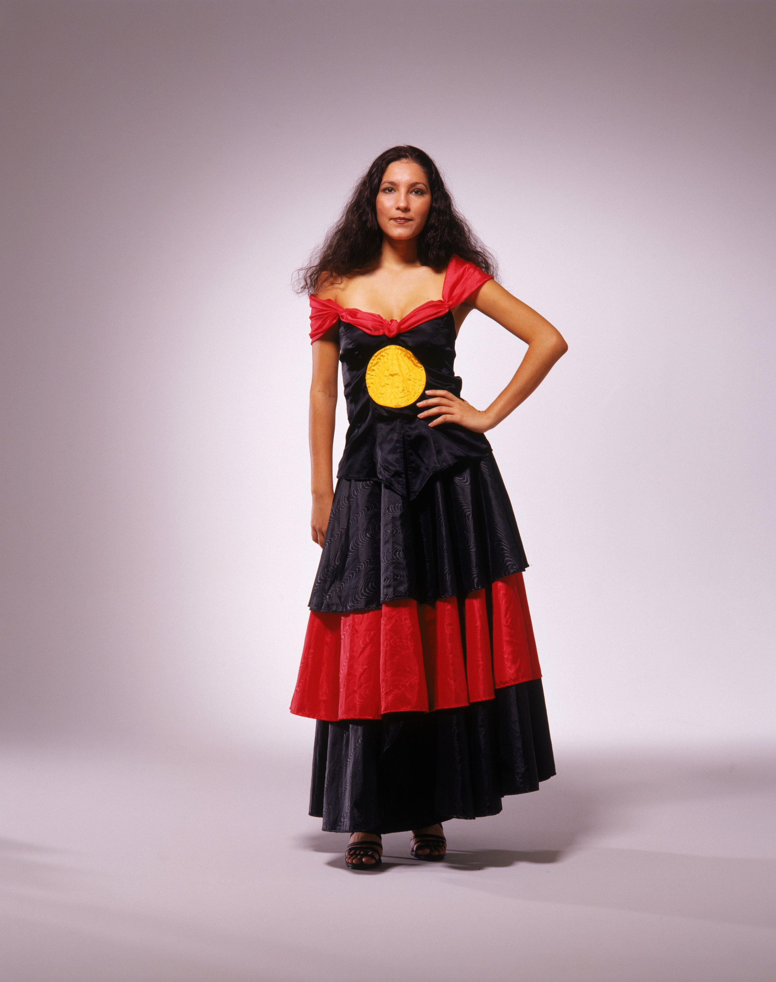 'Aboriginal Wedding Dress', designed by Robyn Caughlan