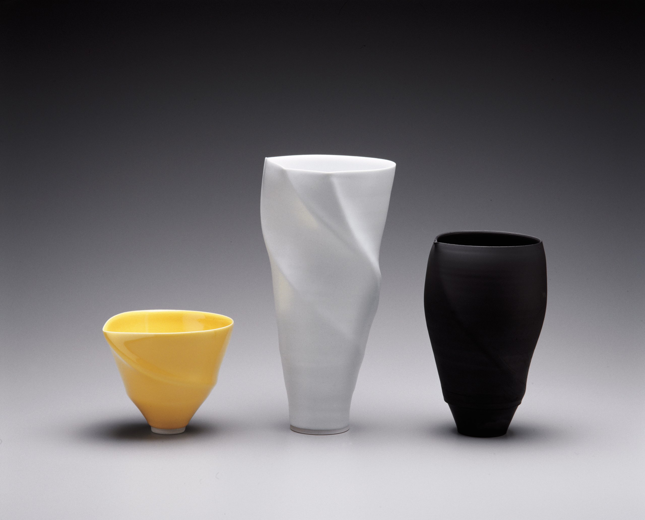 'Spiral form' vase by Victor Greenaway