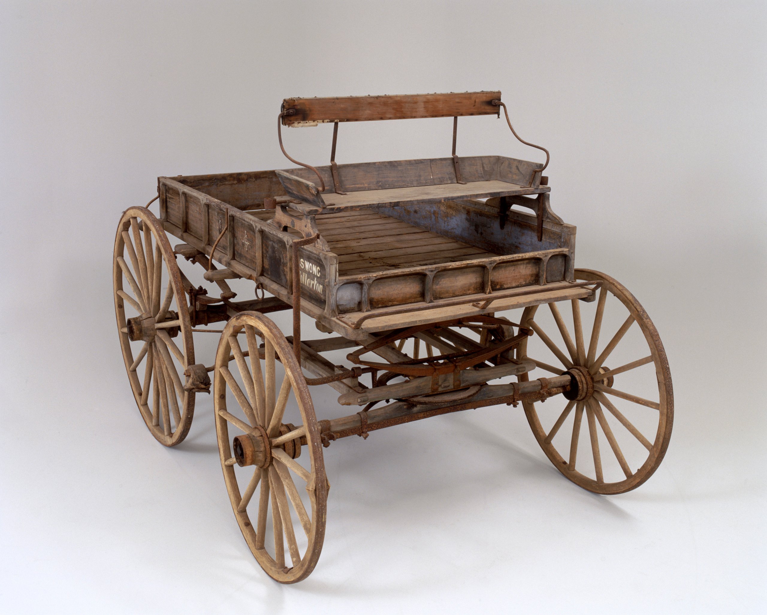 American-style light box delivery wagon used by Wong family, NSW, 1870s-1916