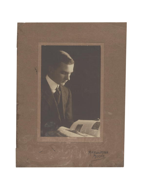Photograph of Geoffrey Hargrave by May and Mina Moore photographers