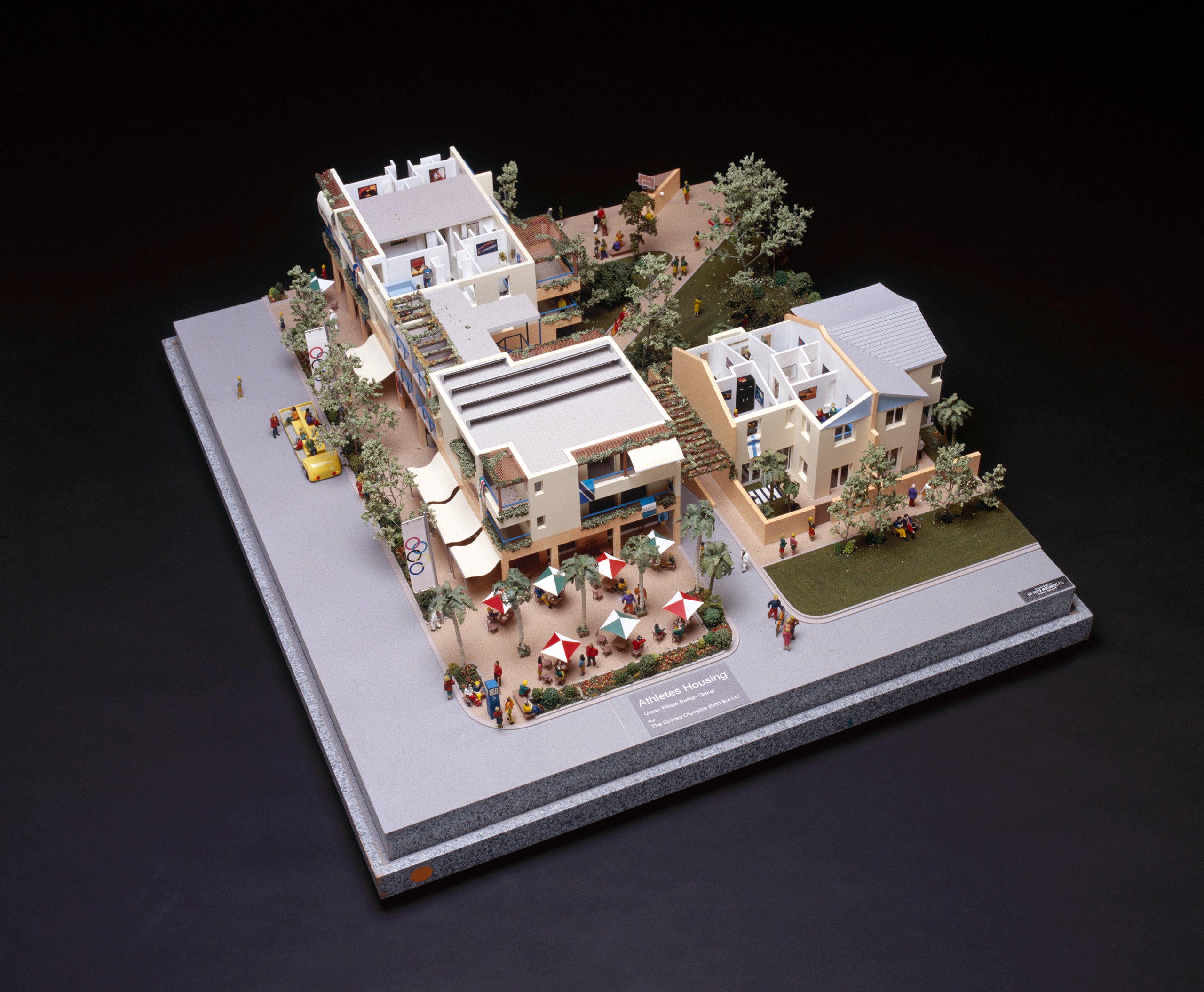 Architectural model of Athletes Village