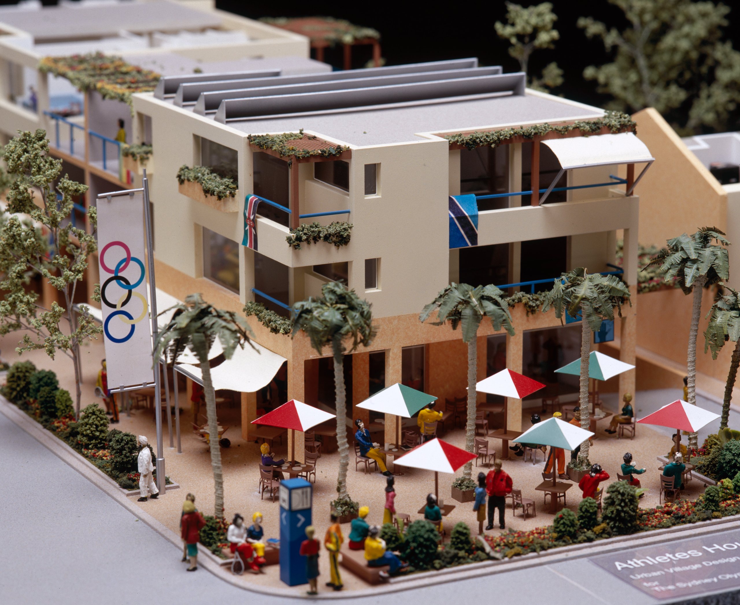 Architectural model of Athletes Village