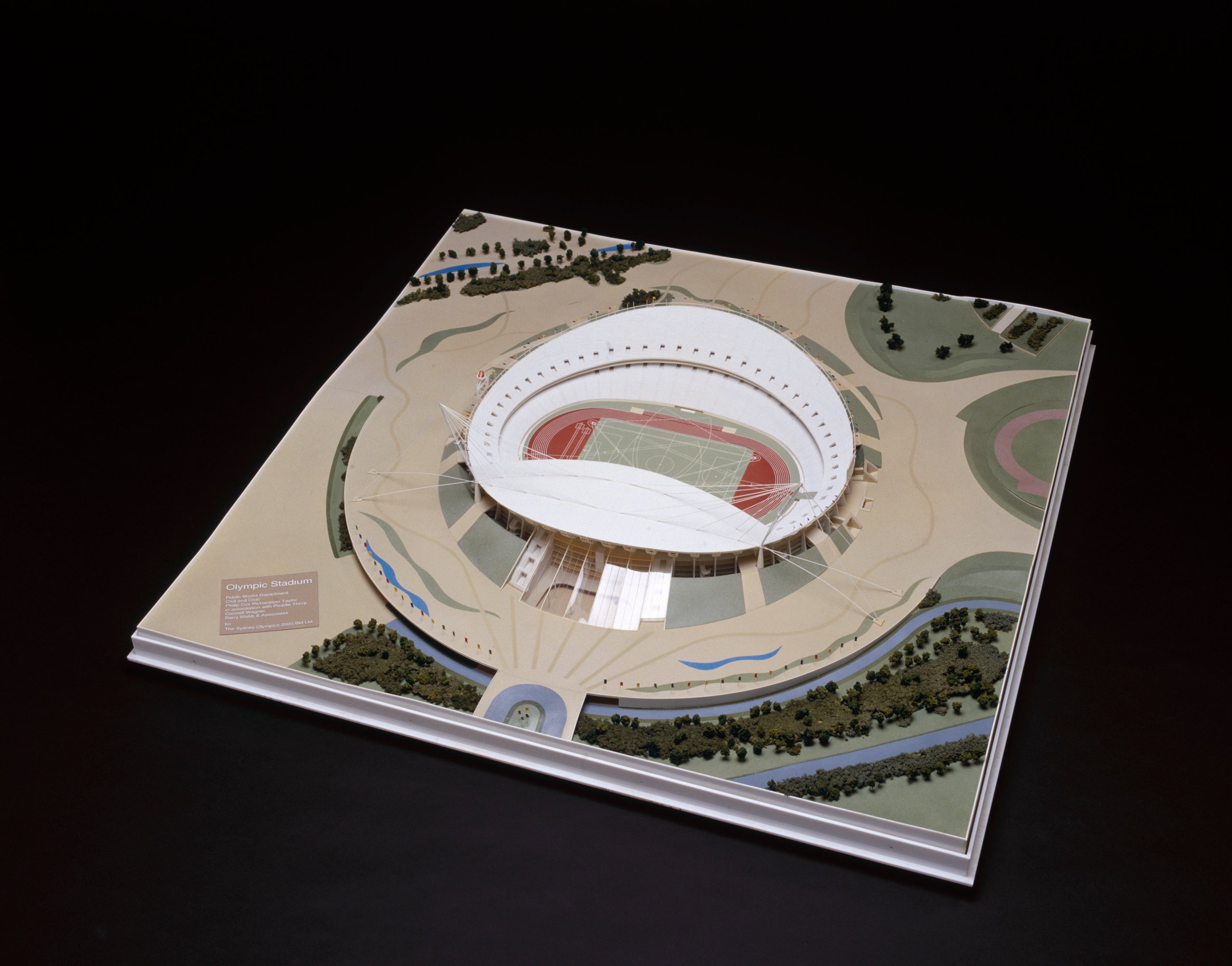 Sydney Olympic Stadium architectural model for the Sydney 2000 Olympic Games bid