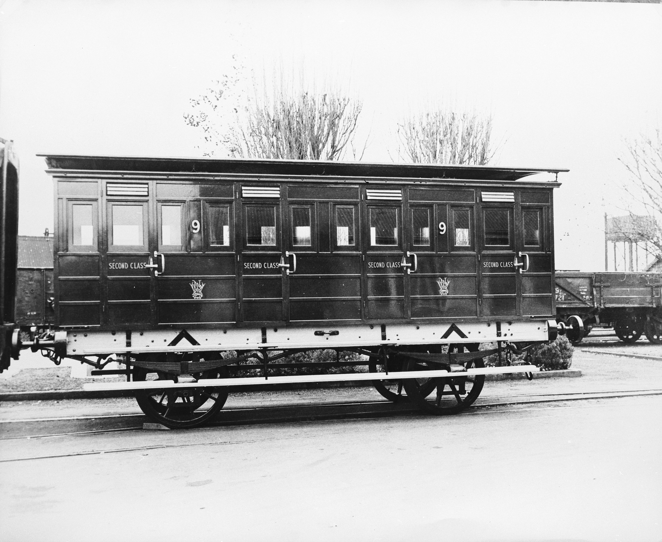 Second class railway carriage used on first railway in NSW