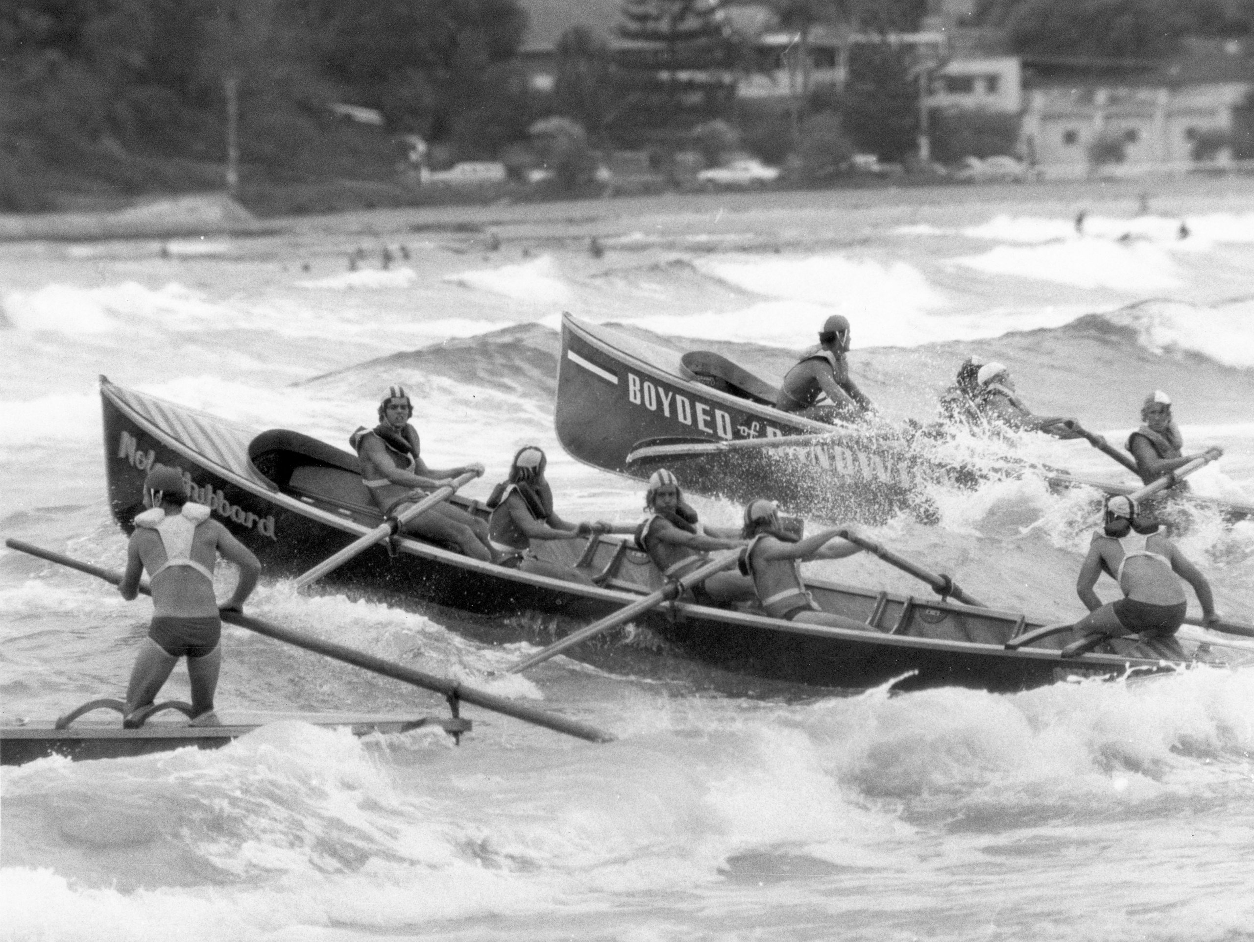 Surfboat used by North Curl Curl Surf Life Saving Club