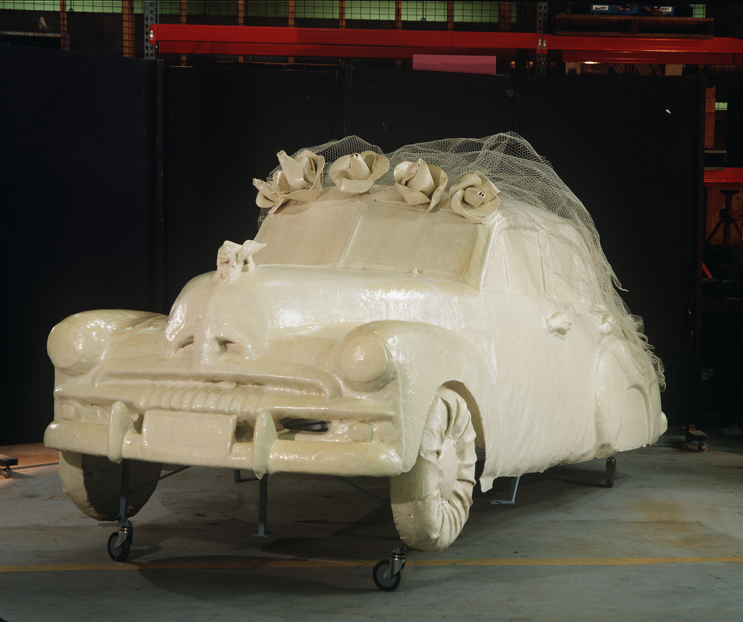 Sculpture, 'Bridal Costume for an FJ Holden, discarded' by Margaret Dodd