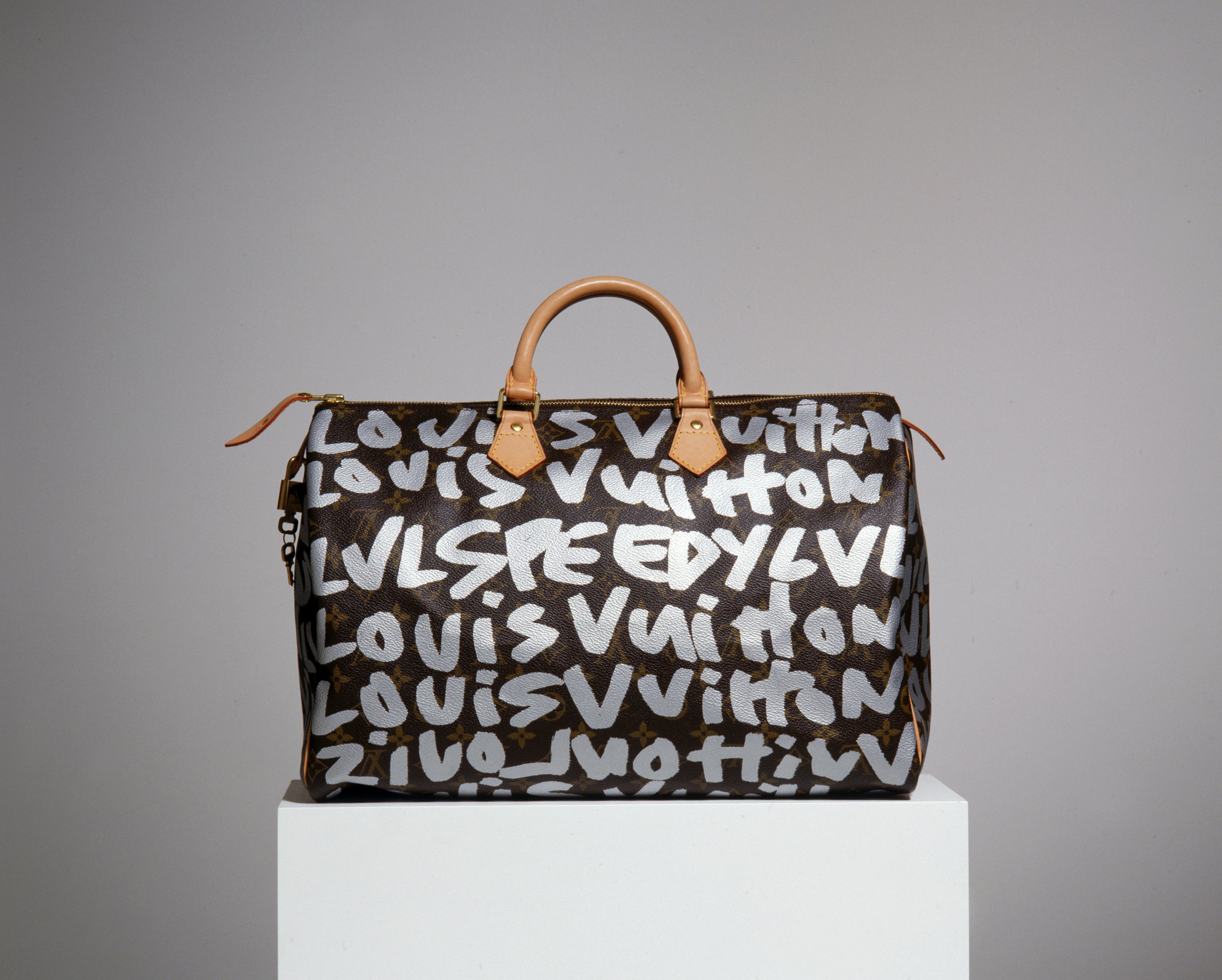 Marc Jacobs Speedy style bag with graffiti logo