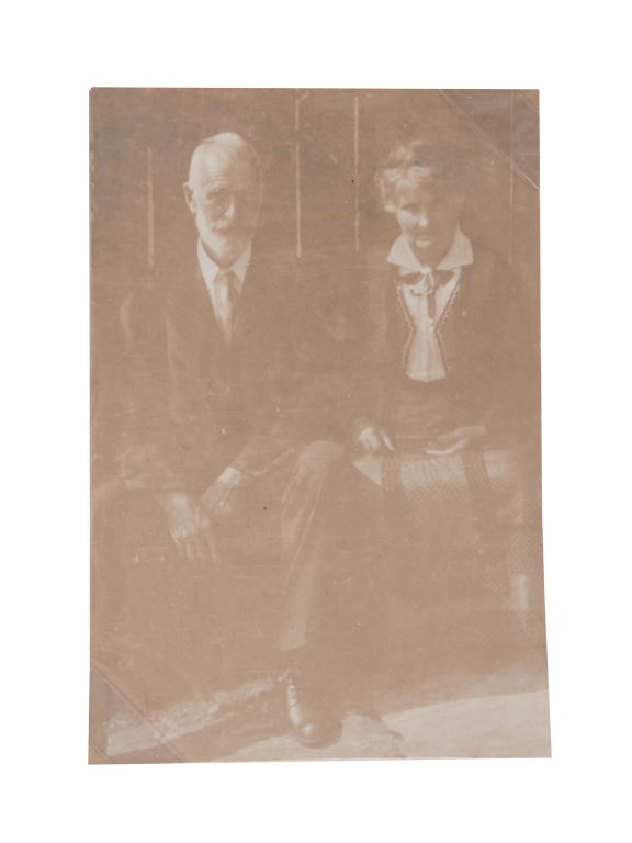 Photograph of Mrs Margaret Preston Hargrave and Lawrence Hargrave