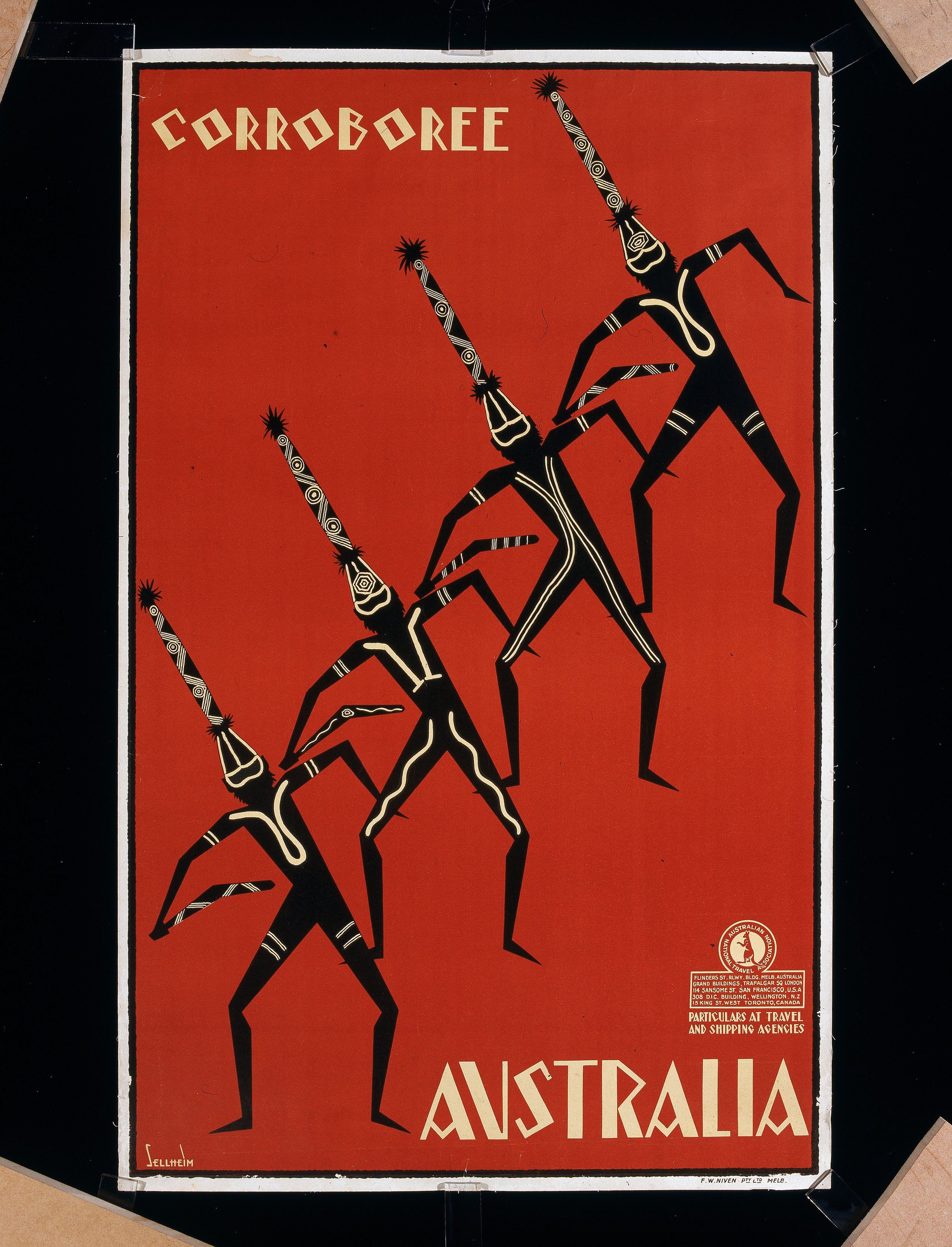 Advertising poster for the Australian National Travel Association