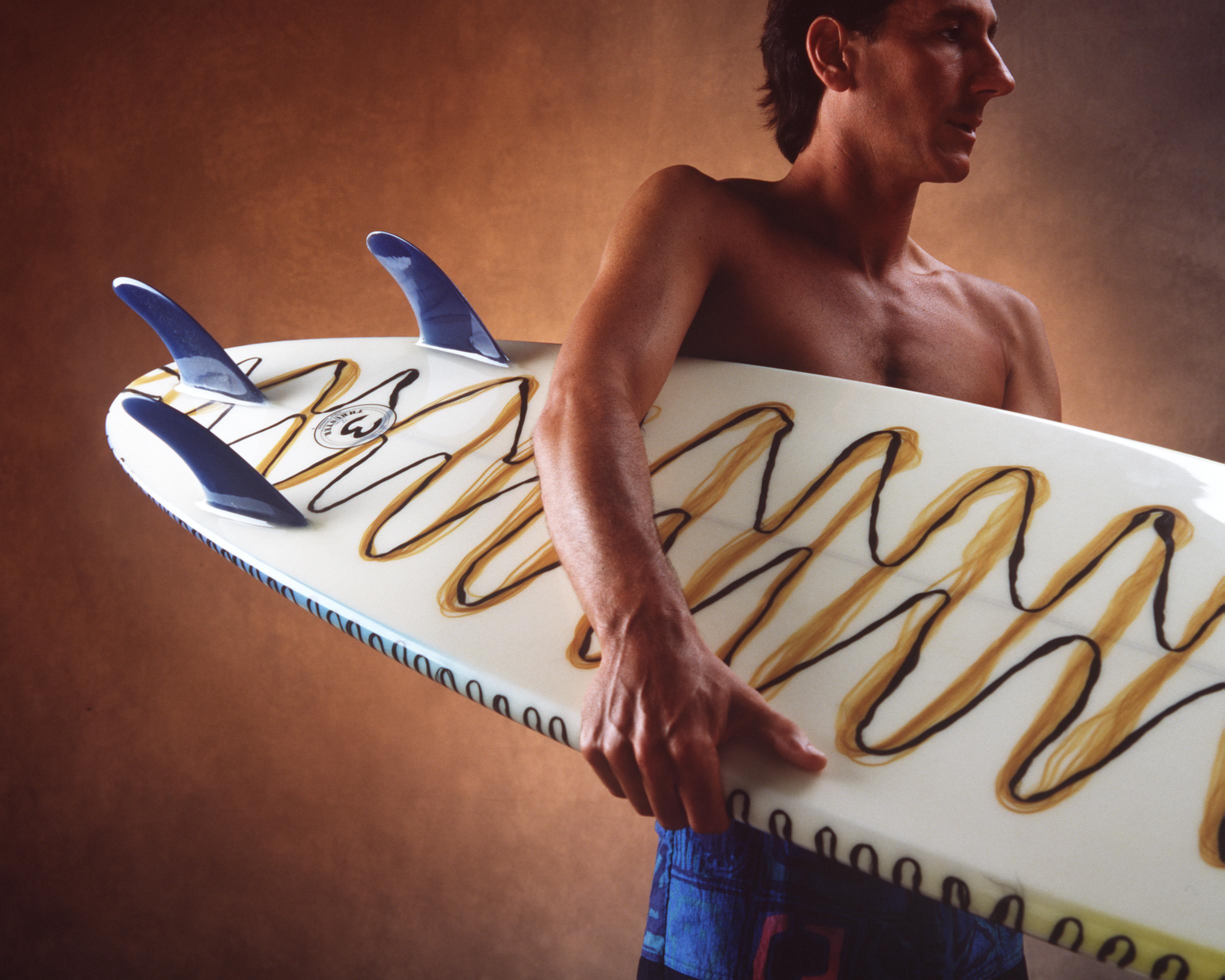 Three fin 'thruster' surfboards by Energy Surfboards