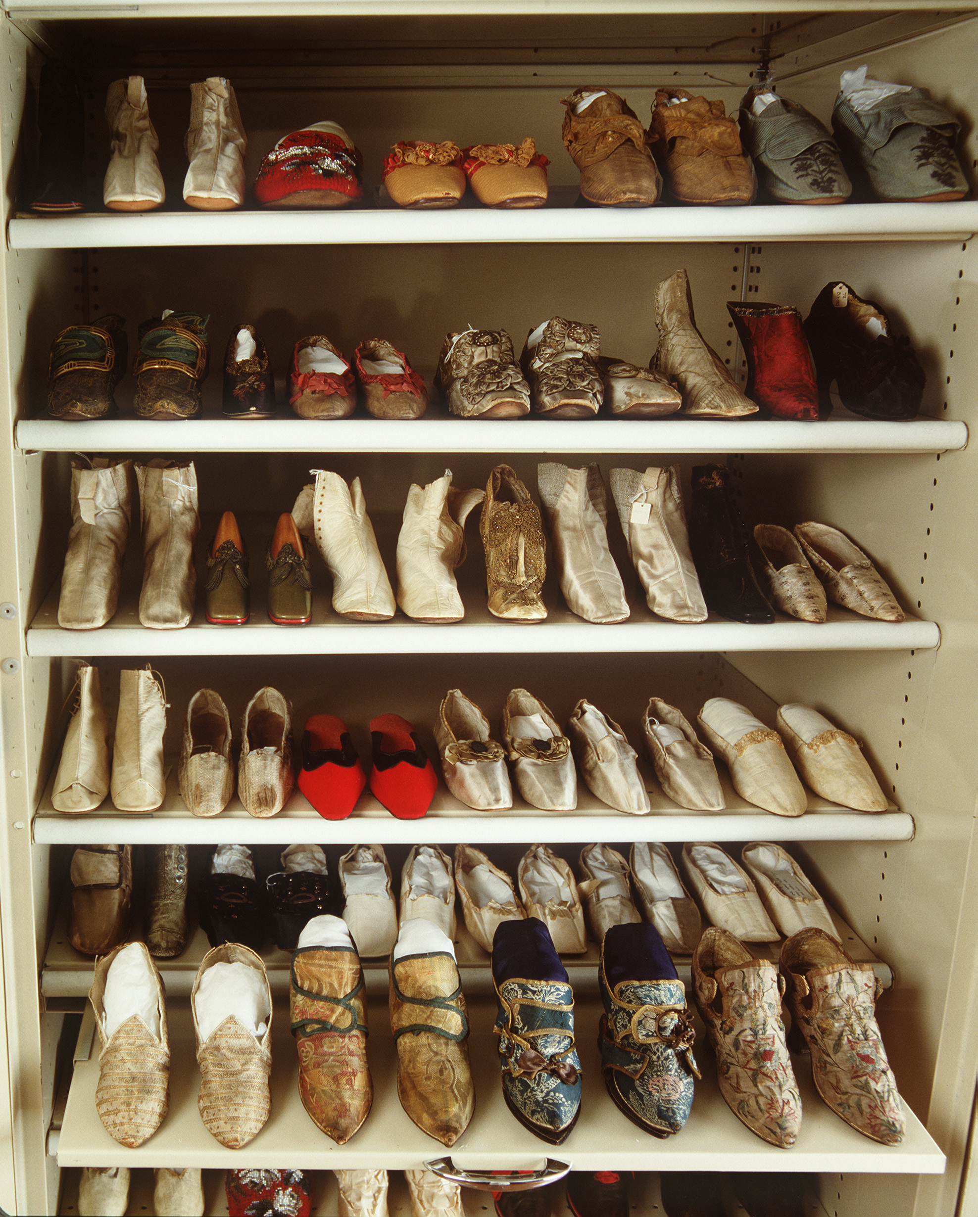 Joseph Box collection of shoes and objects related to shoemaking