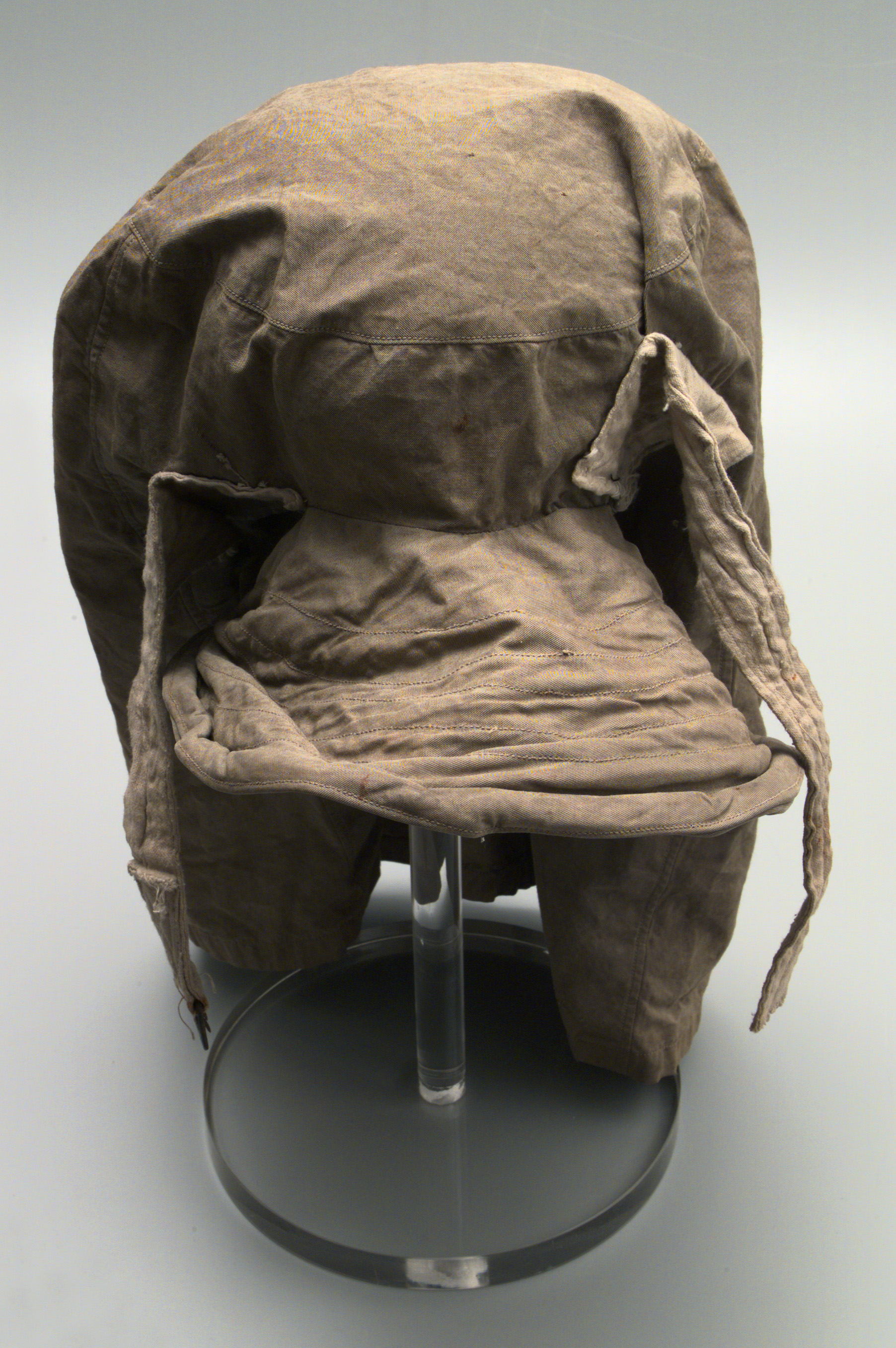 Hood used by Charles Laseron during Mawson's Australasian Antarctic Expedition.