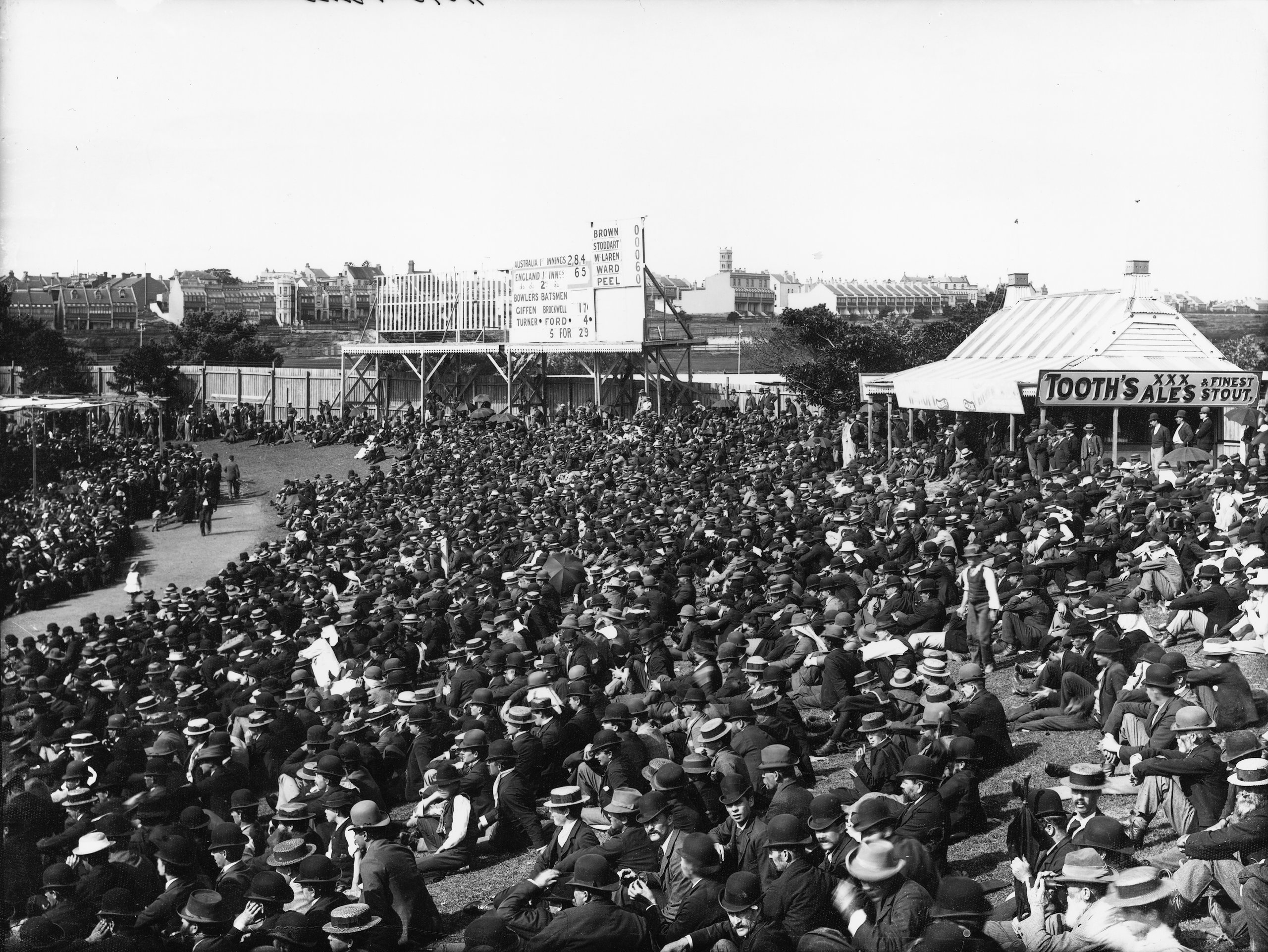 'Cricket Grounds, 1895' plate negative from the Tyrrell Collection