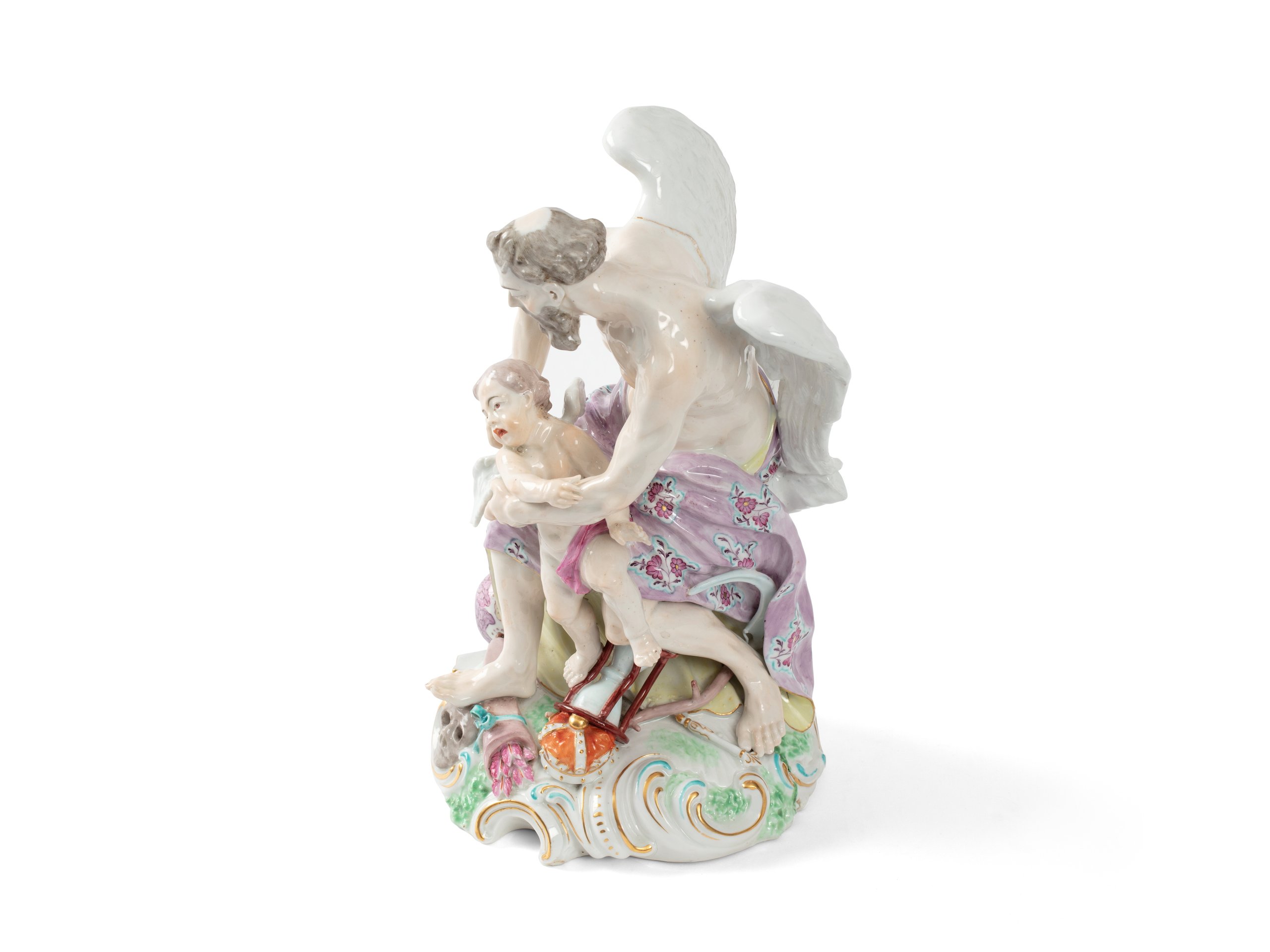 Porcelain figure of Father Time by Derby