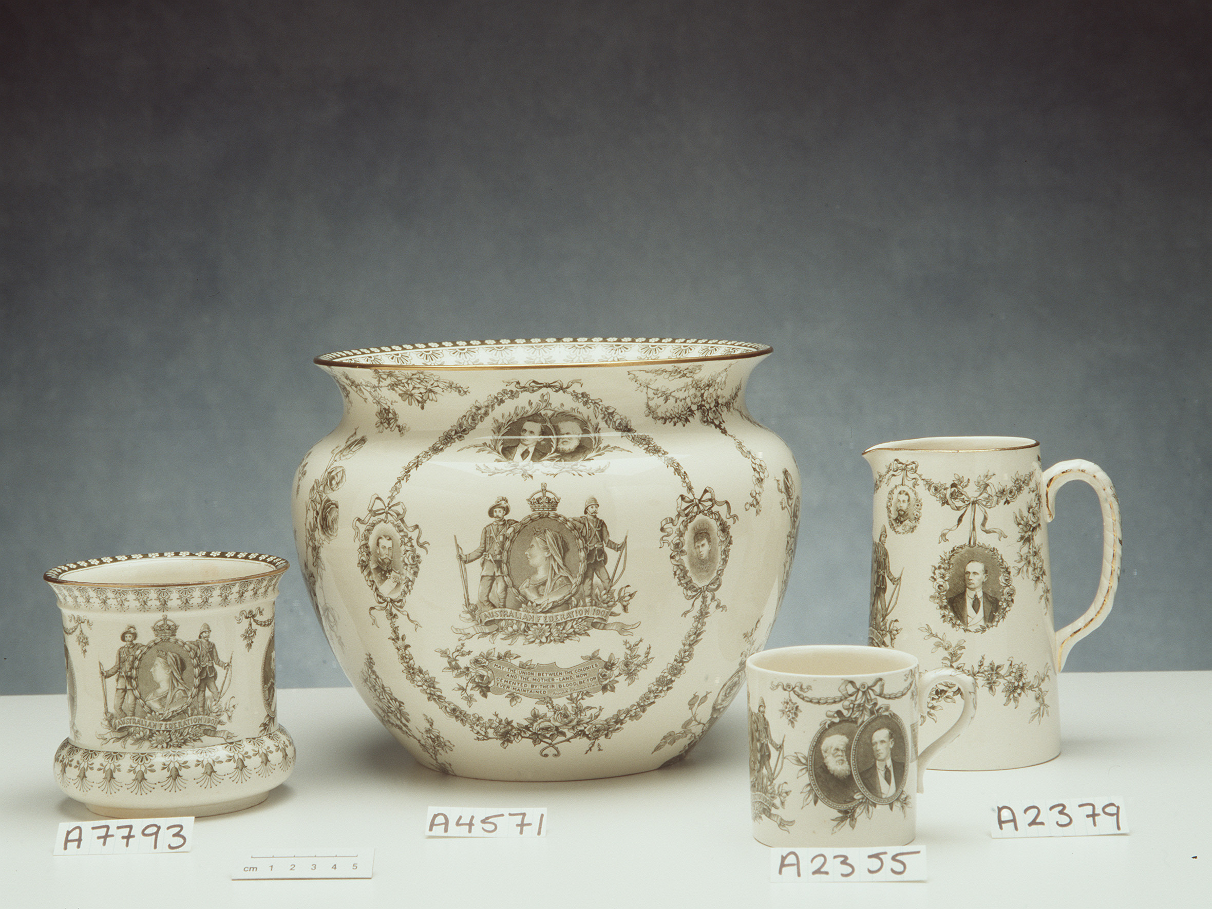 Commemorative earthenware mug made by Doulton & Co