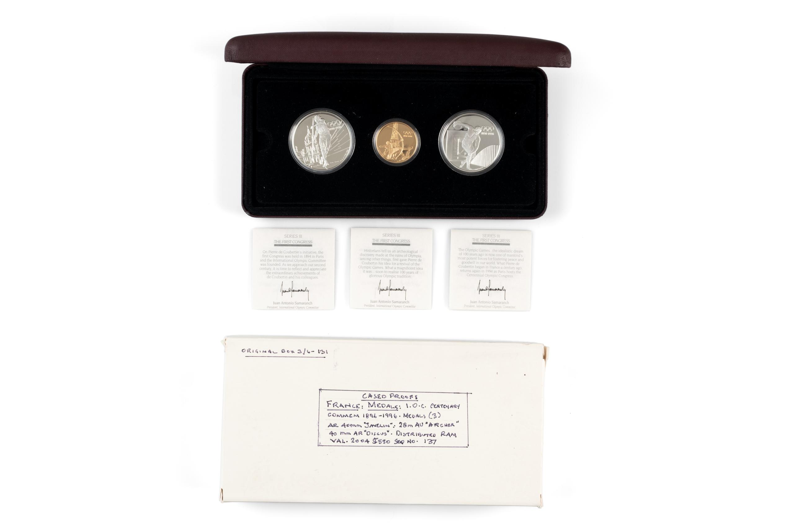 Powerhouse Collection - '1896-1996 Olympics Centennial Coin' set