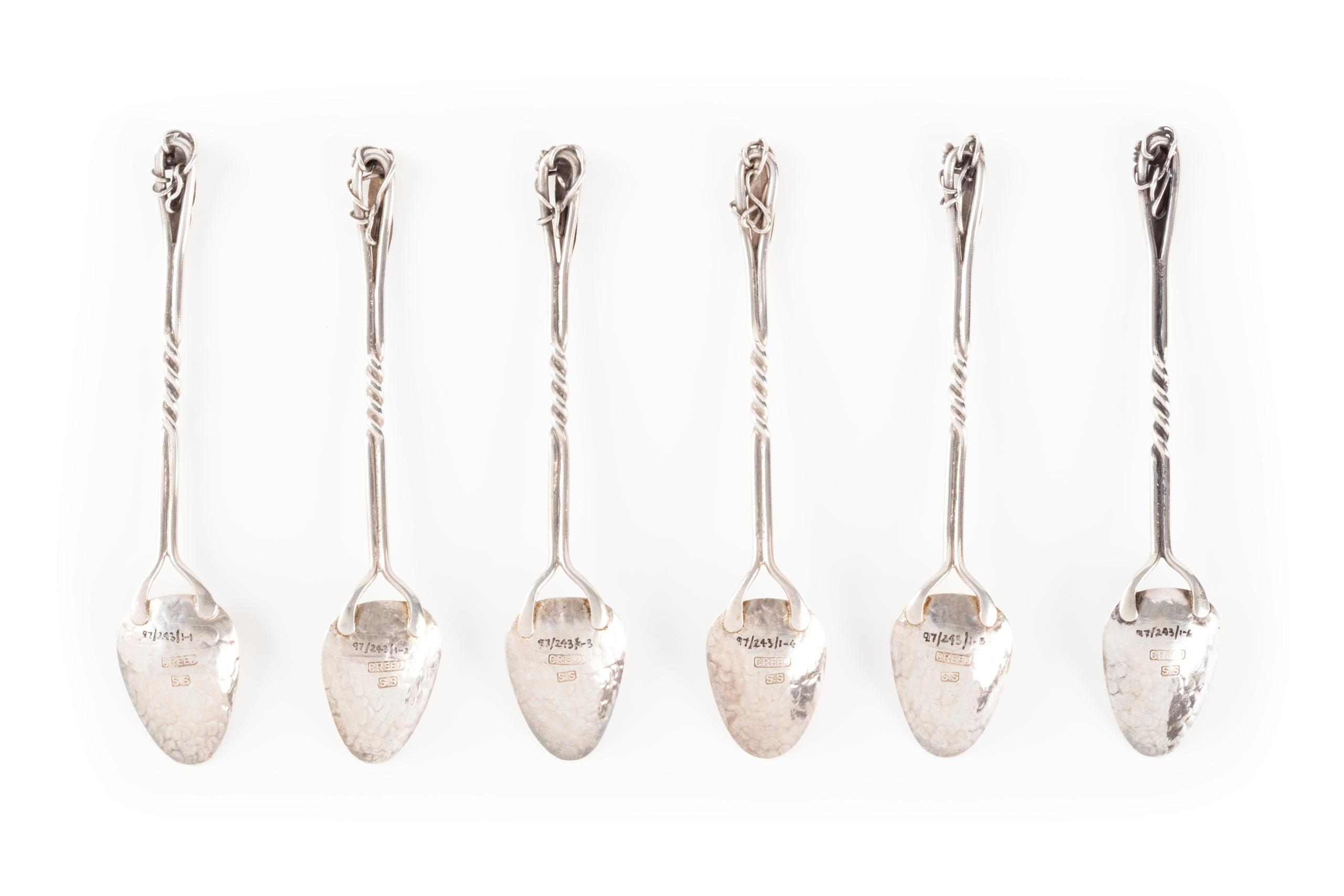 Powerhouse Collection Sterling silver spoons by Mildred Creed