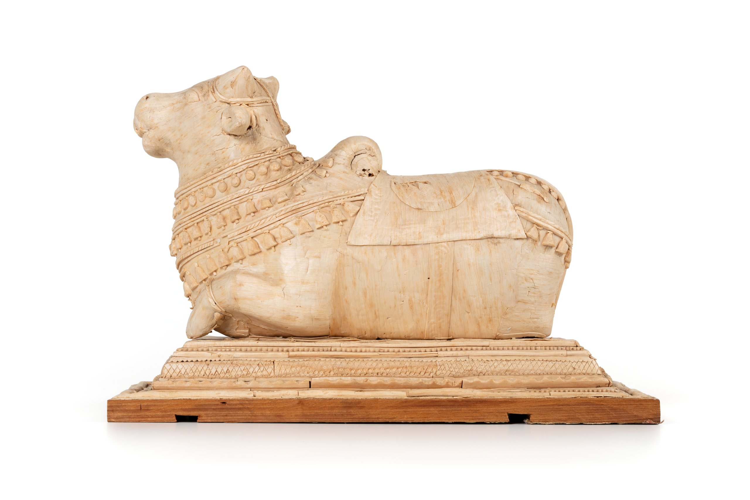 Model of a Brahmin bull made from the pith of Aeschynomene Sesban