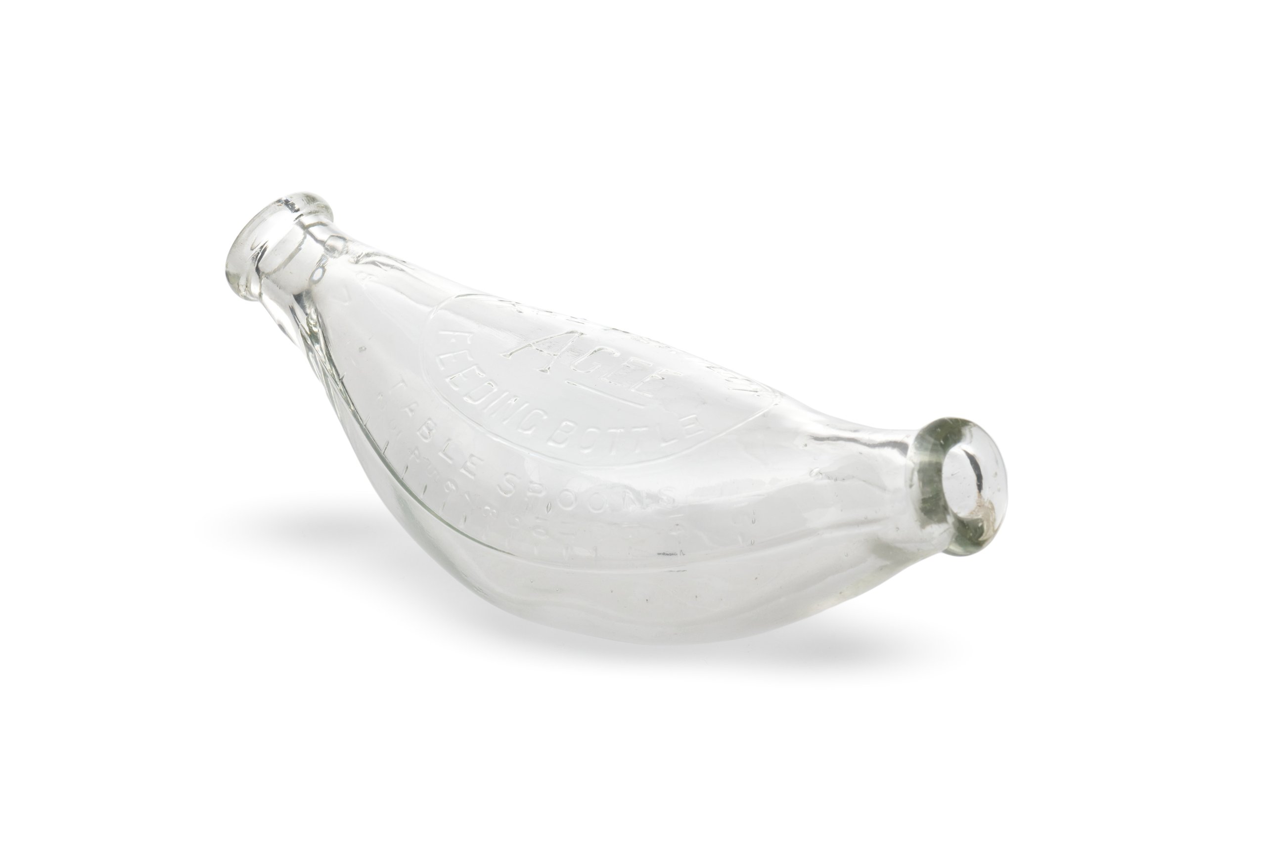 Glass feeding bottle