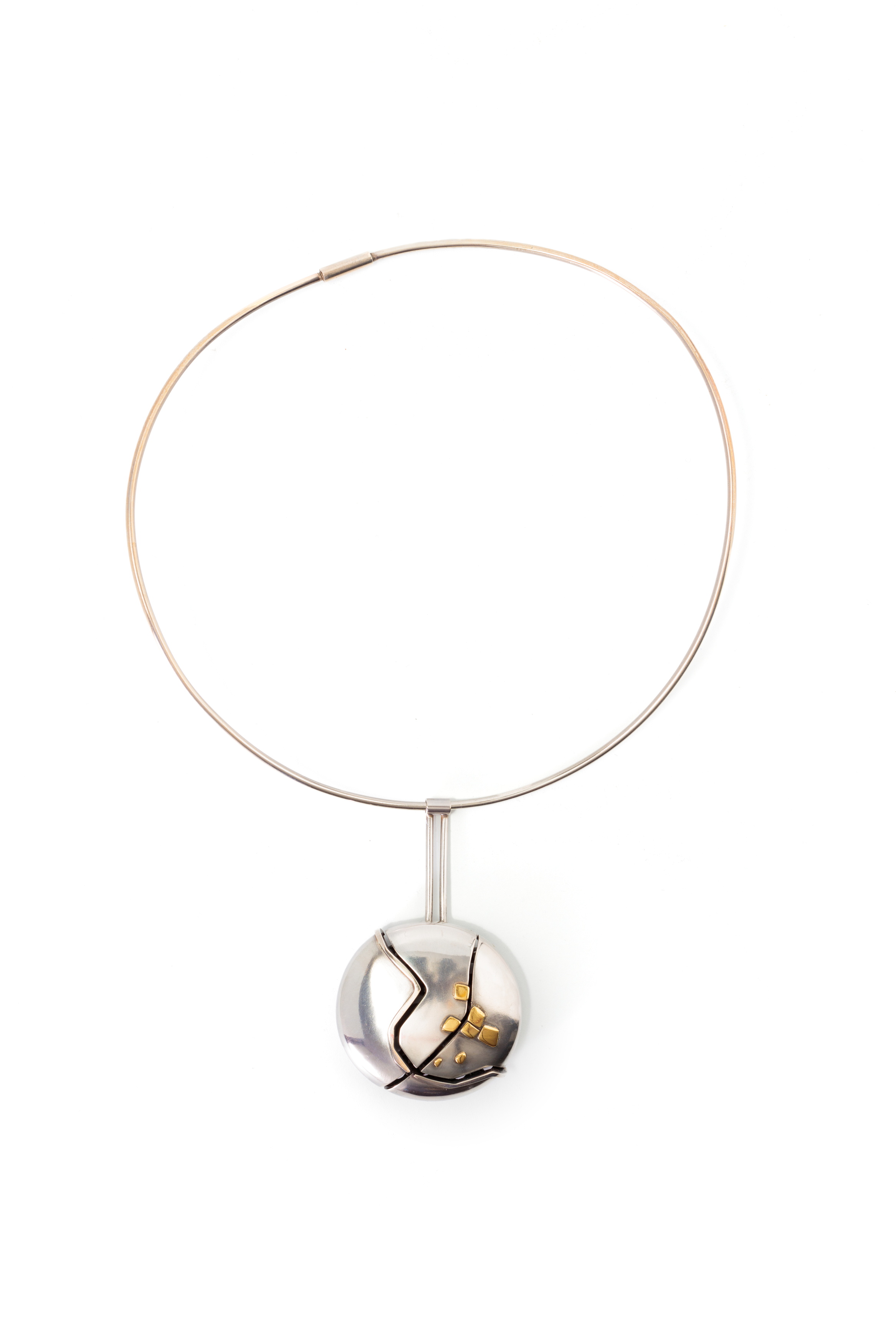 Neckring with pendant by Helge Larsen and Darani Lewers