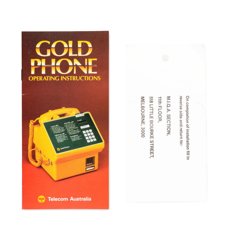 'Gold Phone' coin operated public telephone