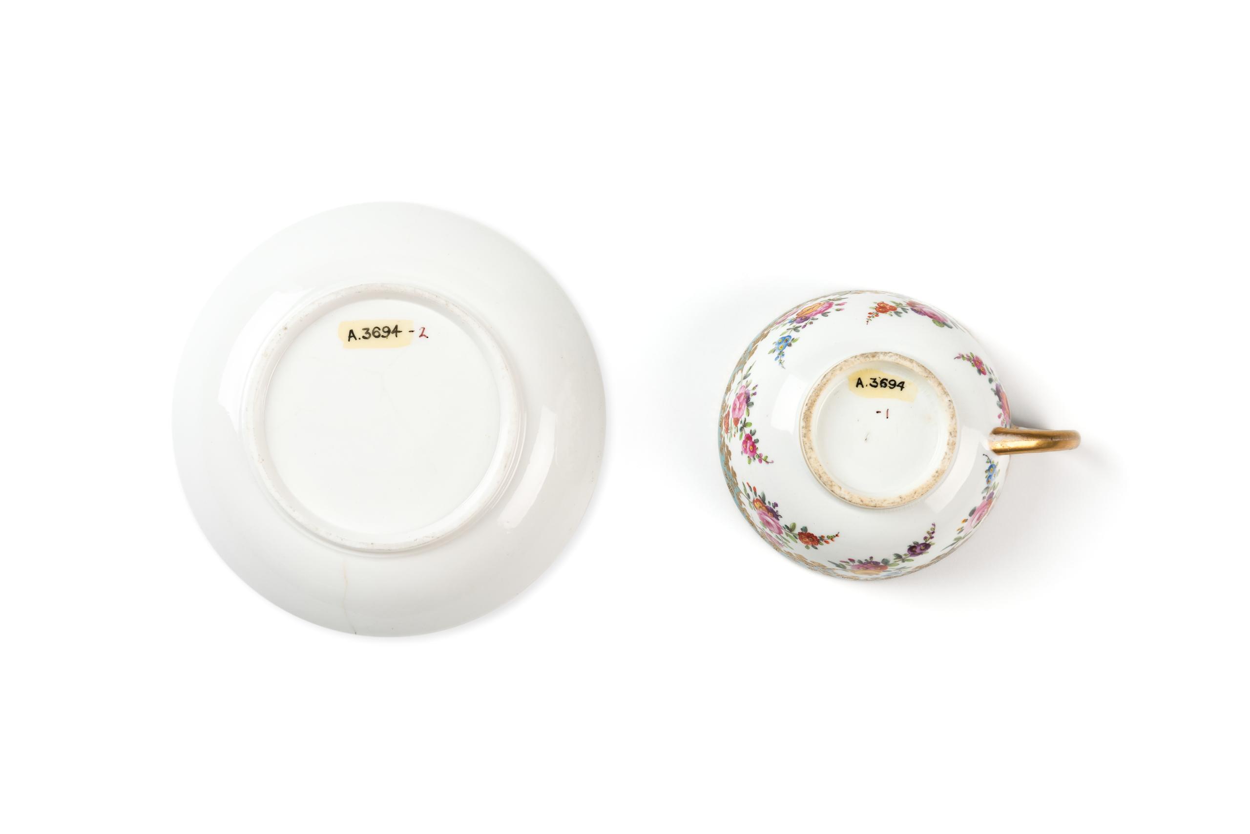 Powerhouse Collection - Porcelain teacup and saucer by Minton 