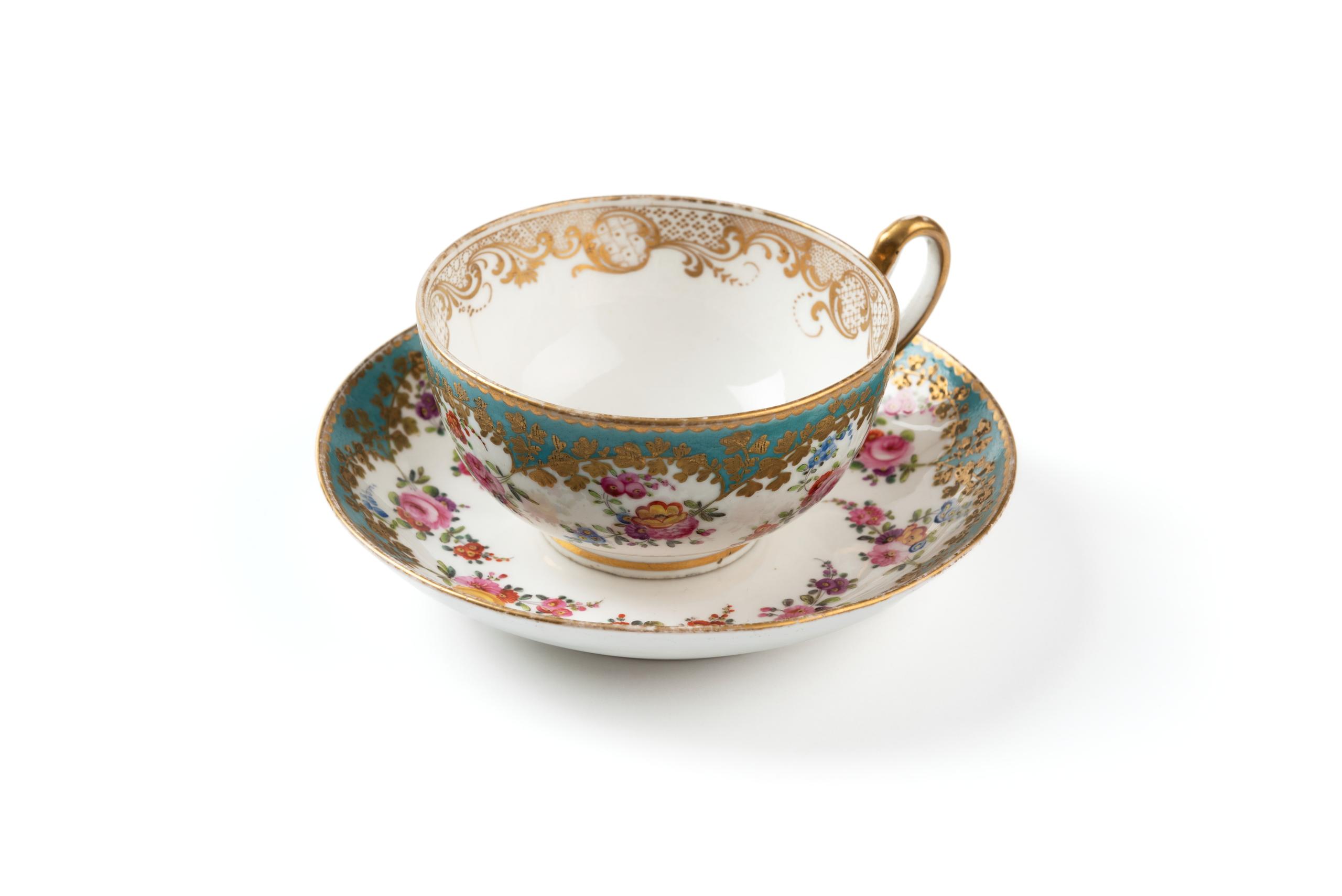 Powerhouse Collection - Porcelain teacup and saucer by Minton 