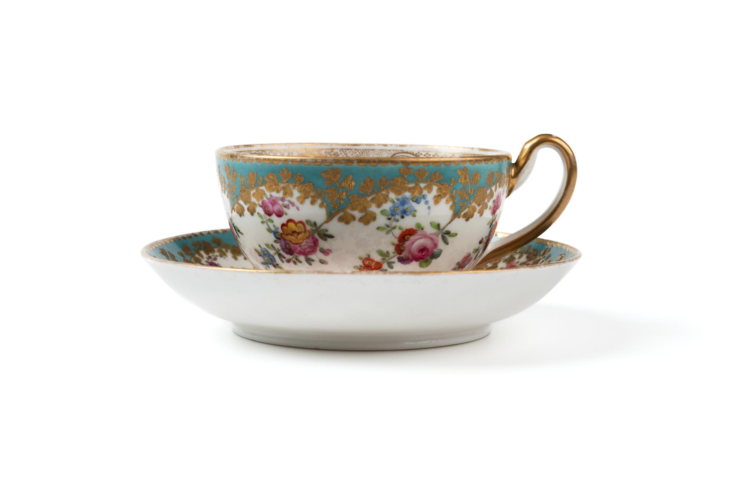 Powerhouse Collection - Porcelain teacup and saucer by Minton 