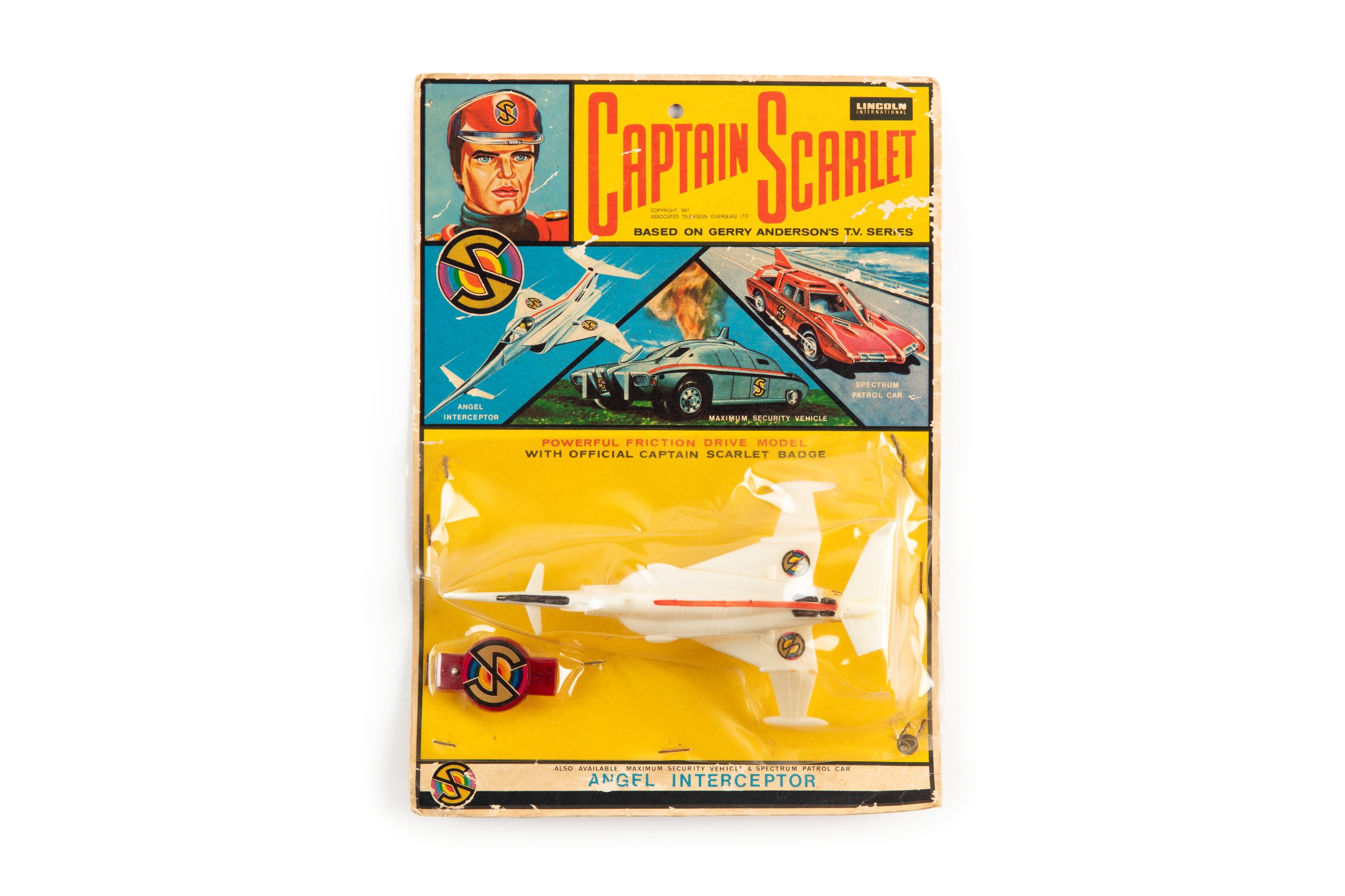 Angel Interceptor jet toy from the TV show 'Captain Scarlet and The Mysterons'