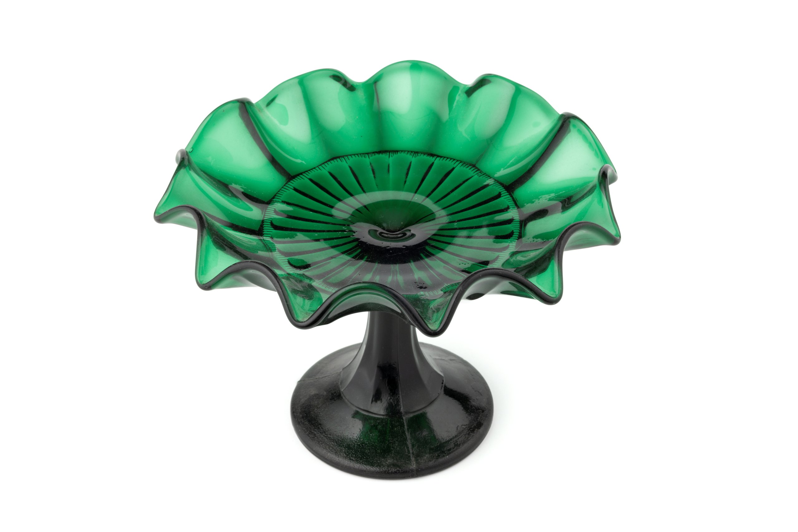 Dark green cake stand