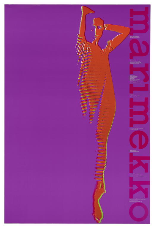 'Marimekko' poster designed by Bruce Weatherhead