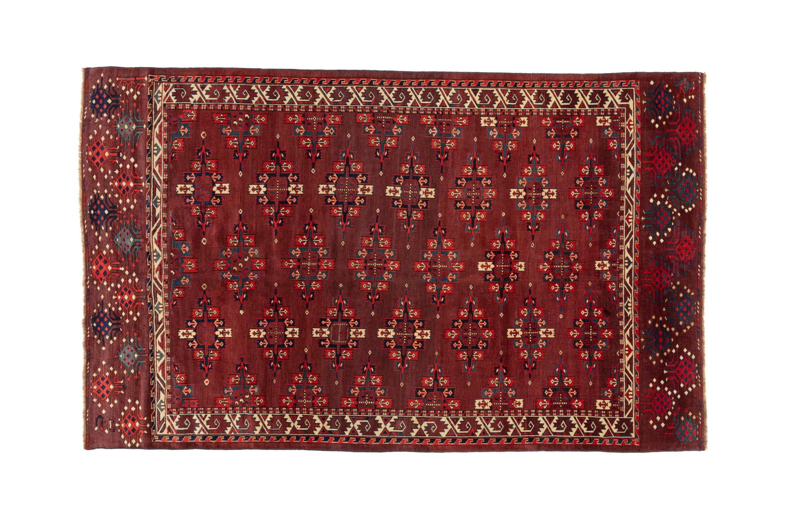 Main carpet (khali), Yomut Turkmen, early 1800s