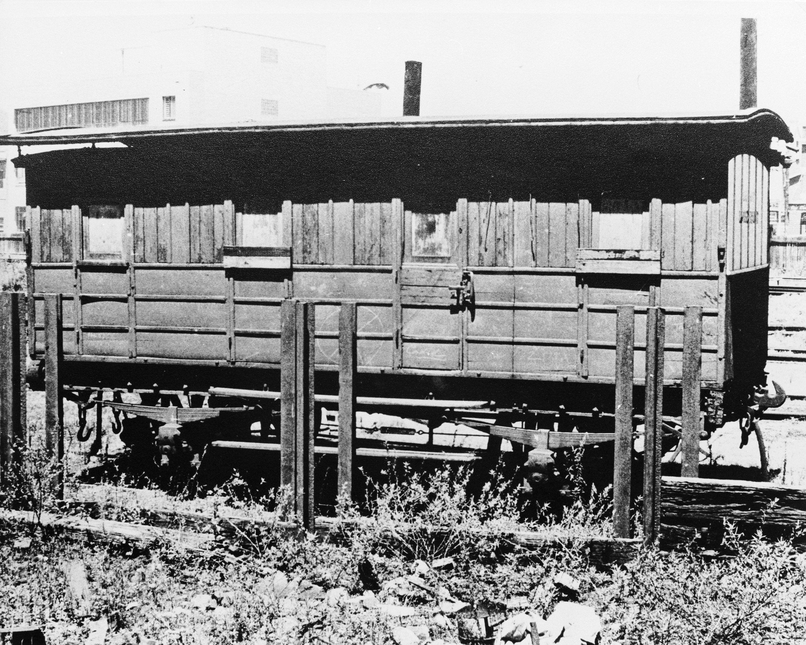 Second class railway carriage used on first railway in NSW