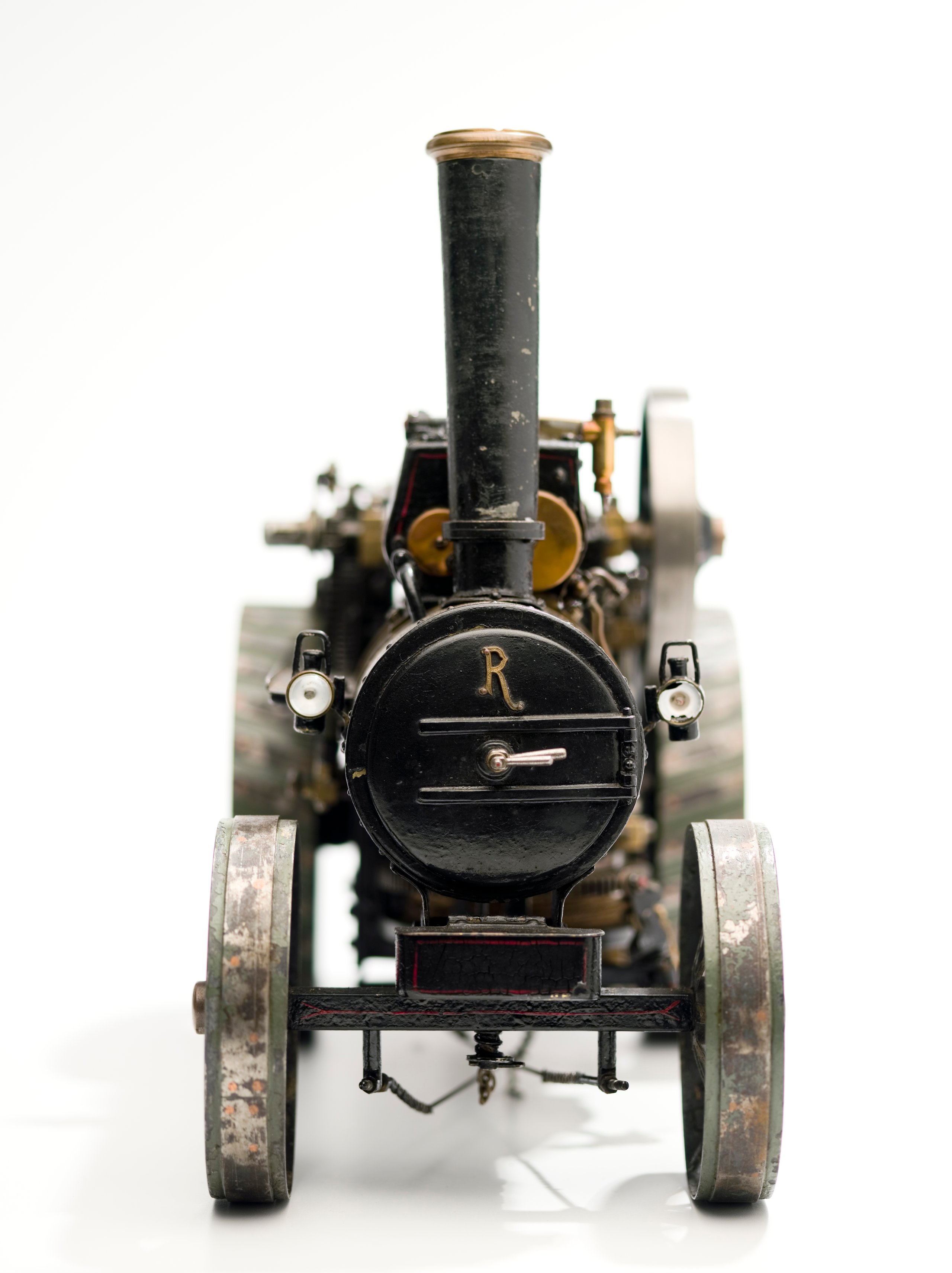 Model of Fowler steam ploughing engine