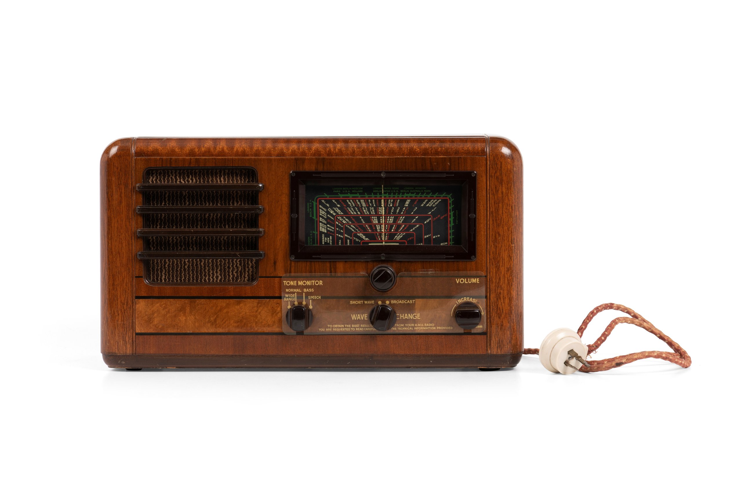 His Master's Voice radio receiver made by the Gramophone Company Ltd