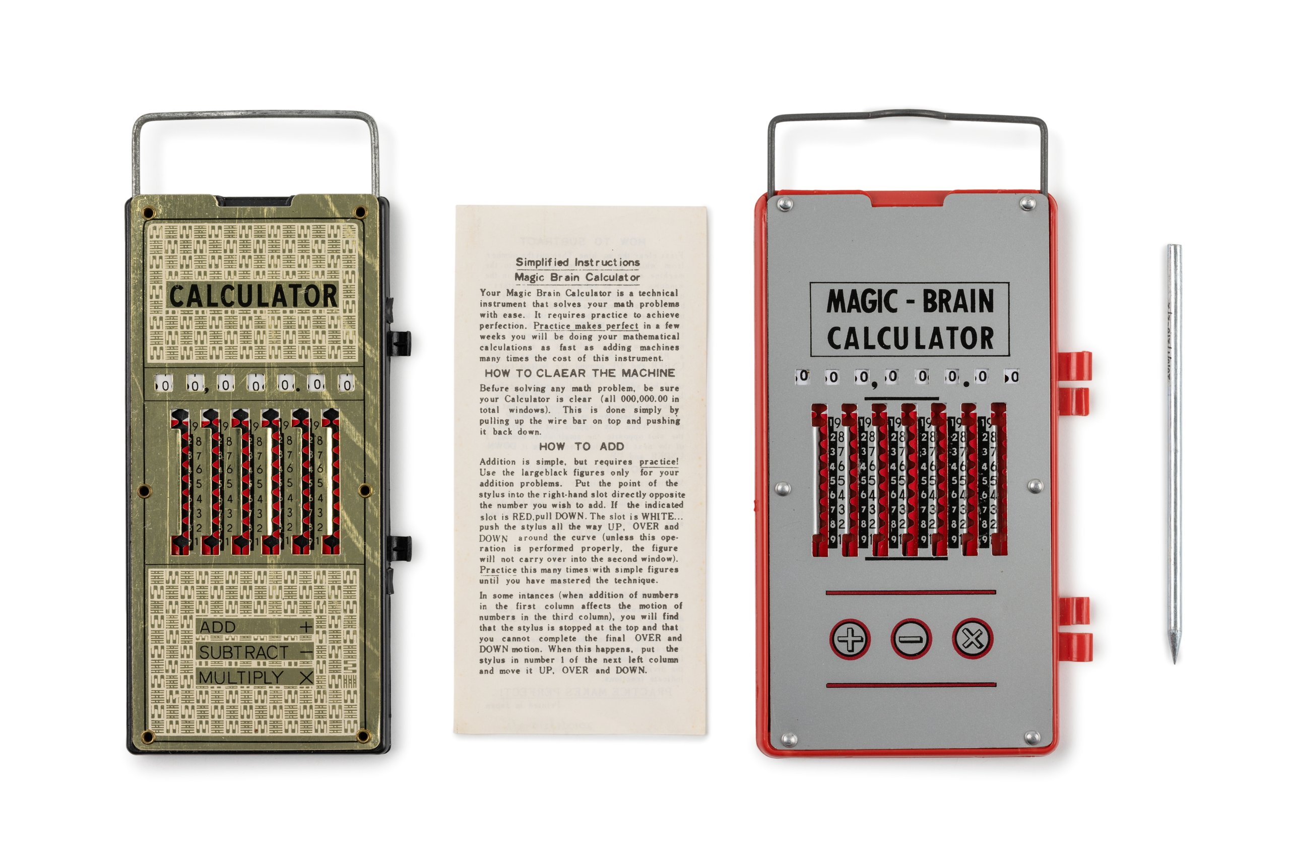 Vintage Metal Chadwick Magic Brain Pocket Calculator w/Stylus