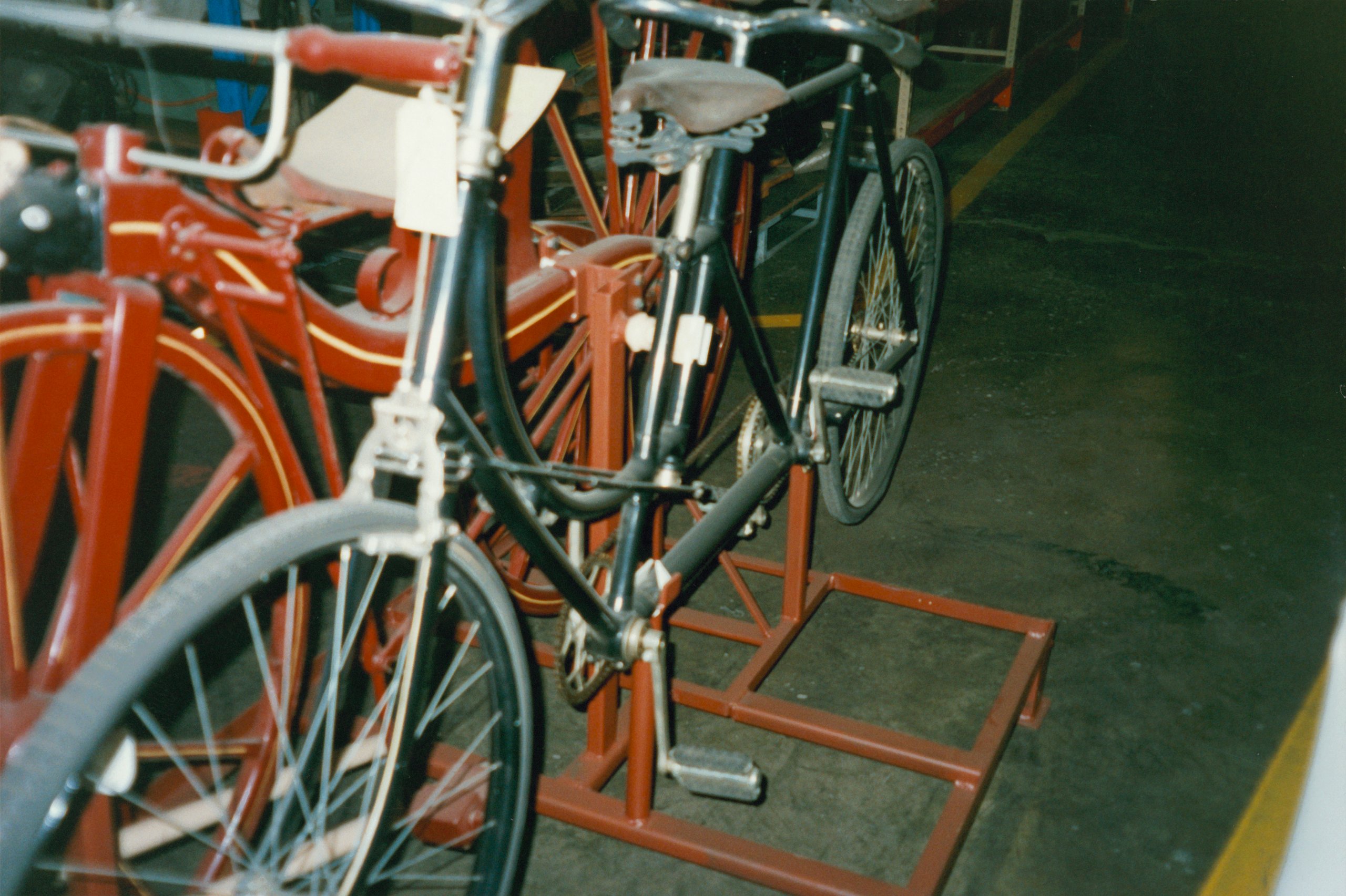 Tandem safety bicycle