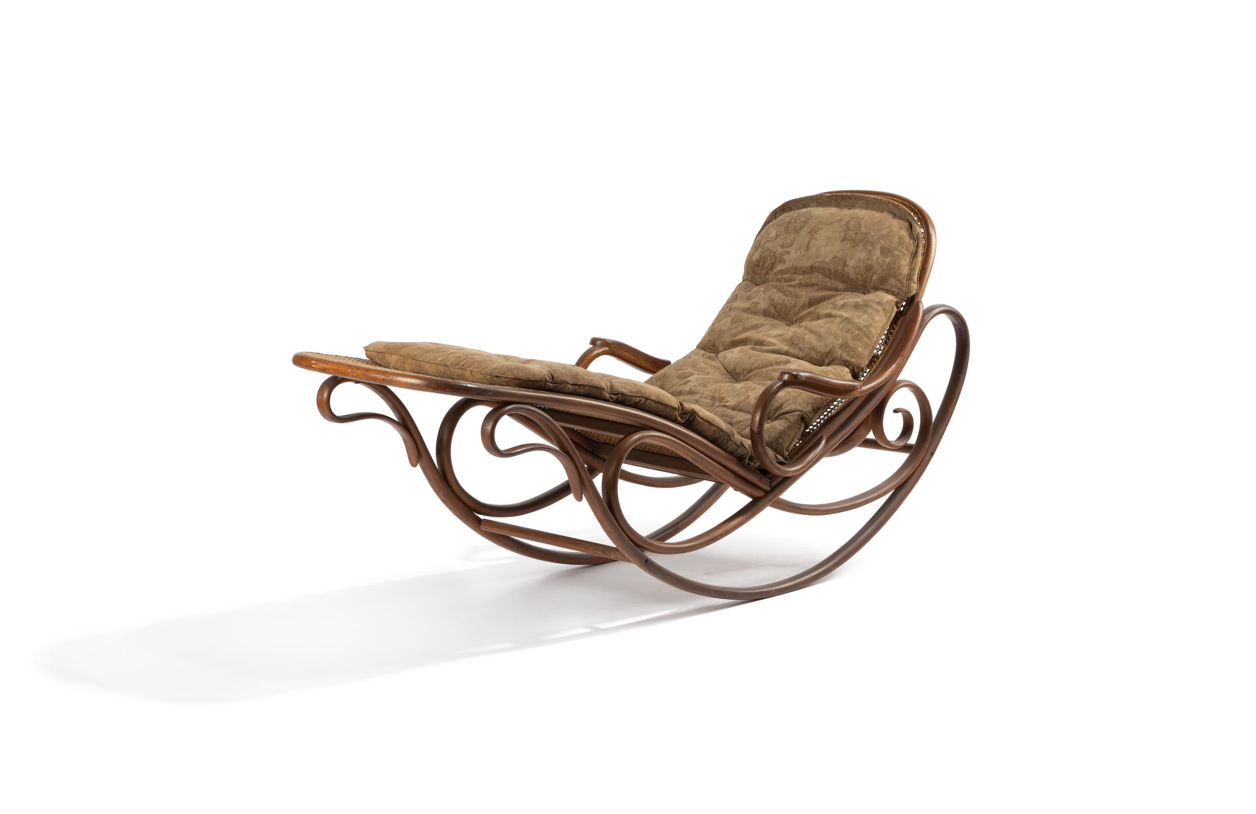 Powerhouse Collection Reclining rocker made by Gebruder Thonet