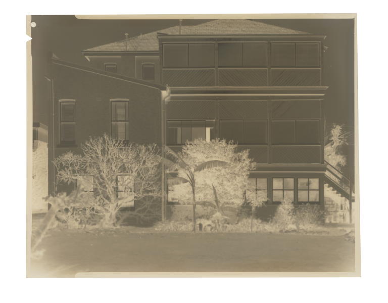 Negative of an unidentified house connected to Lawrence Hargrave