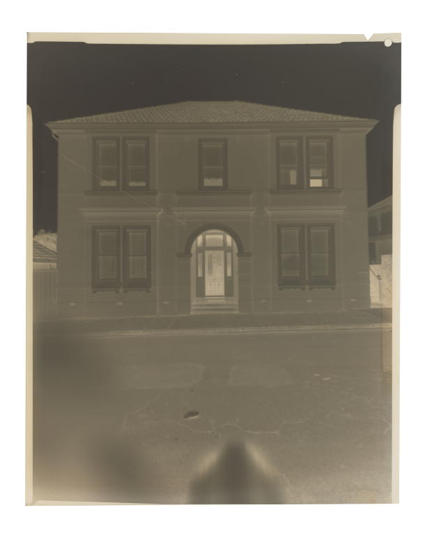 Negative of the former home of Lawrence Hargrave in Woollahra Point