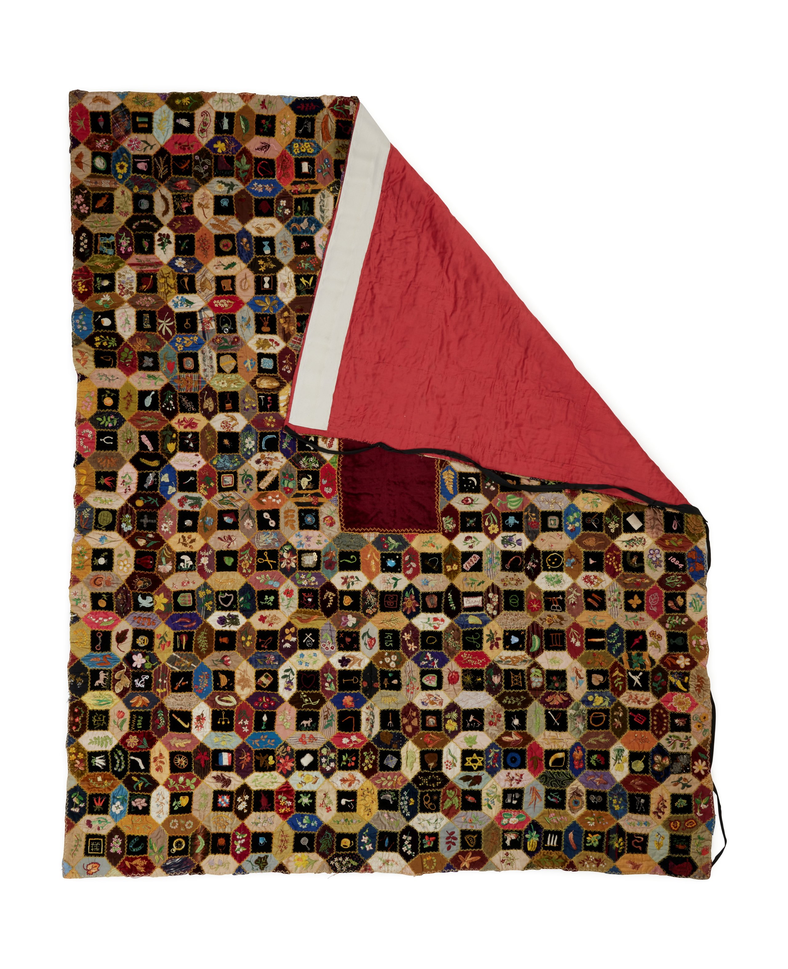 Patchwork quilt 'Aunt Clara's quilt' by Clara Bate